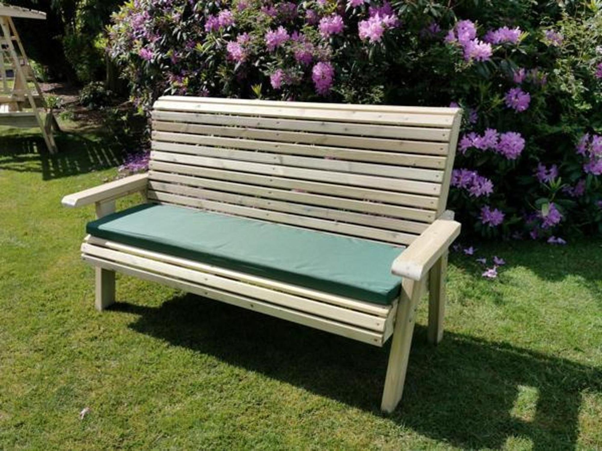 Churnet Valley Ergonomic Redwood 3 Seater Garden Bench