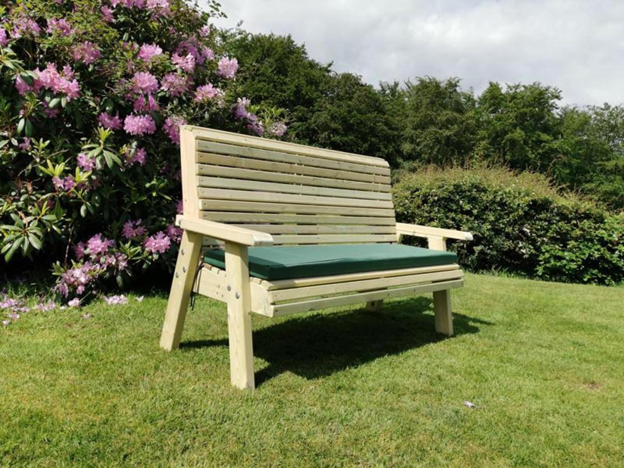 Churnet Valley Ergonomic Redwood 3 Seater Garden Bench