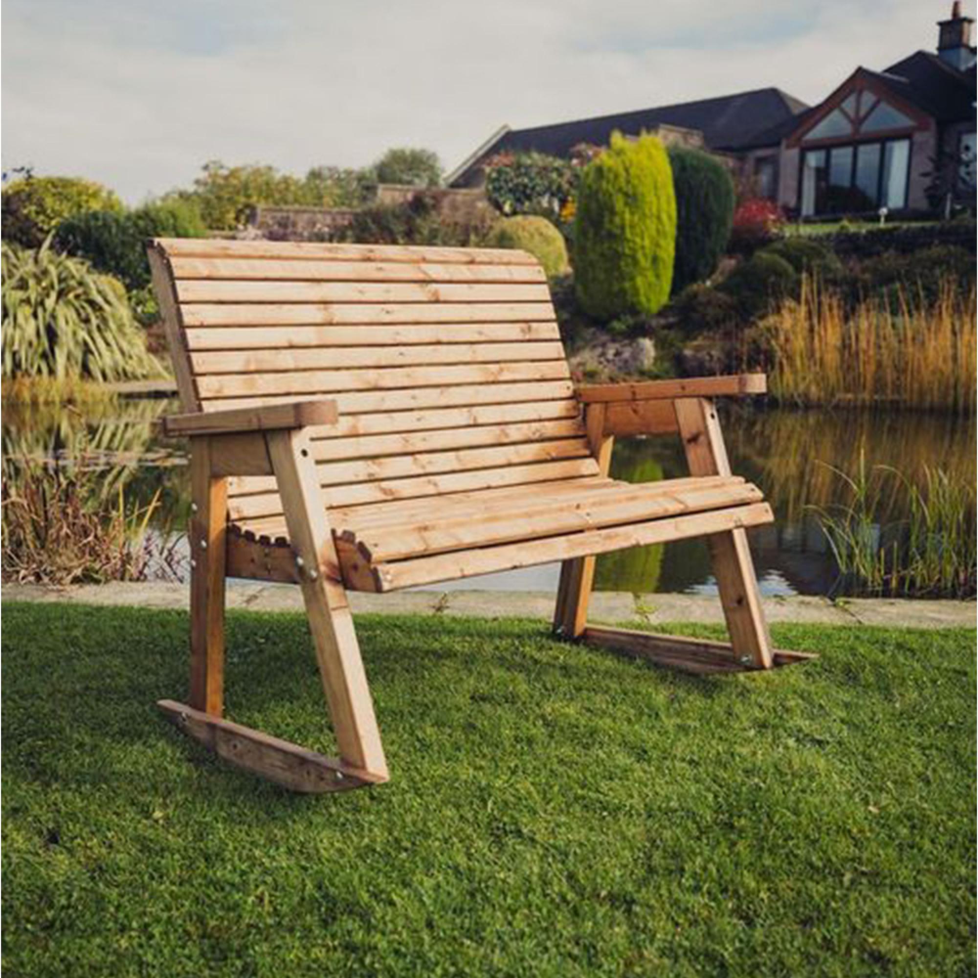 Churnet Valley Redwood Garden Rocking Bench