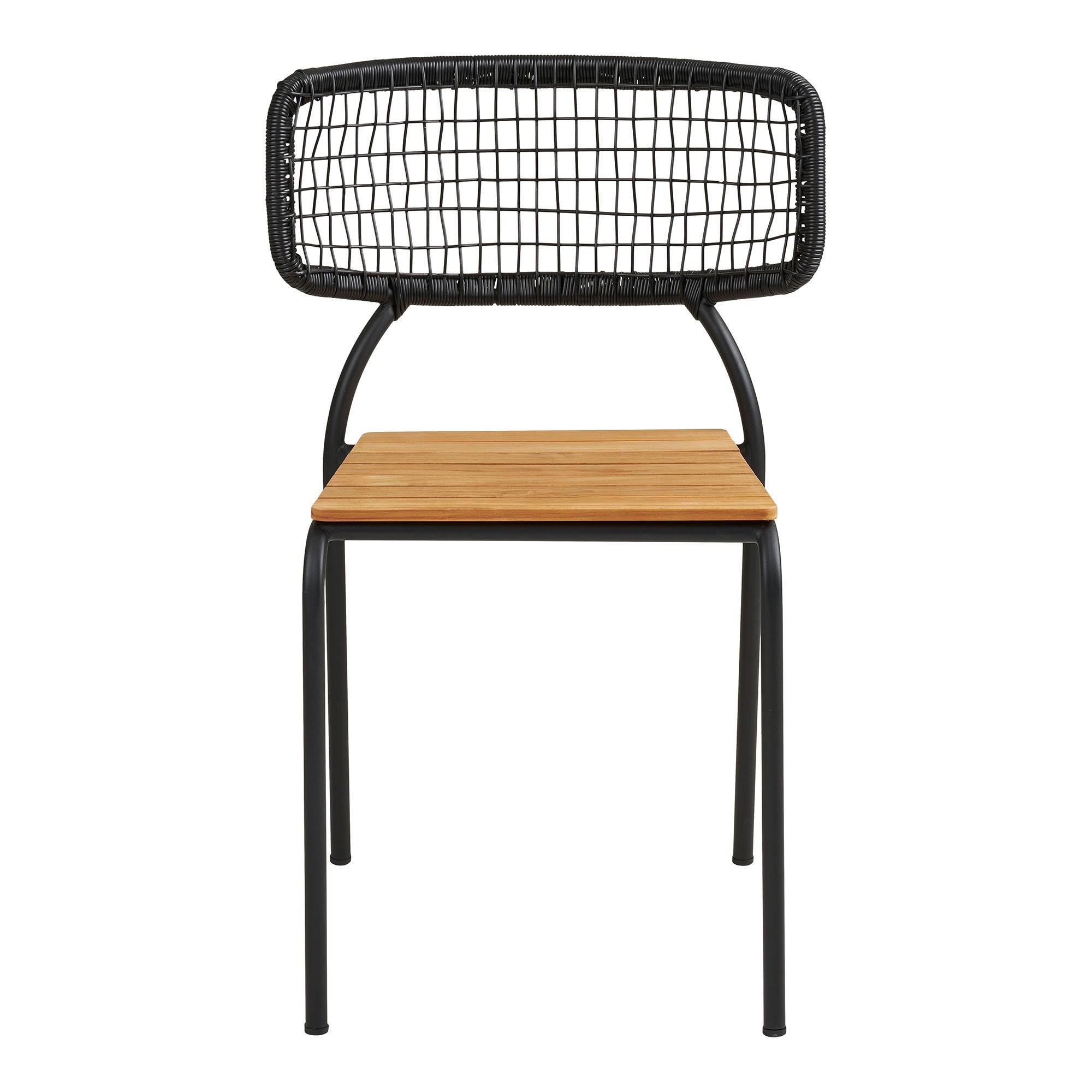 2 x Nashville Black Metal Dining Chair