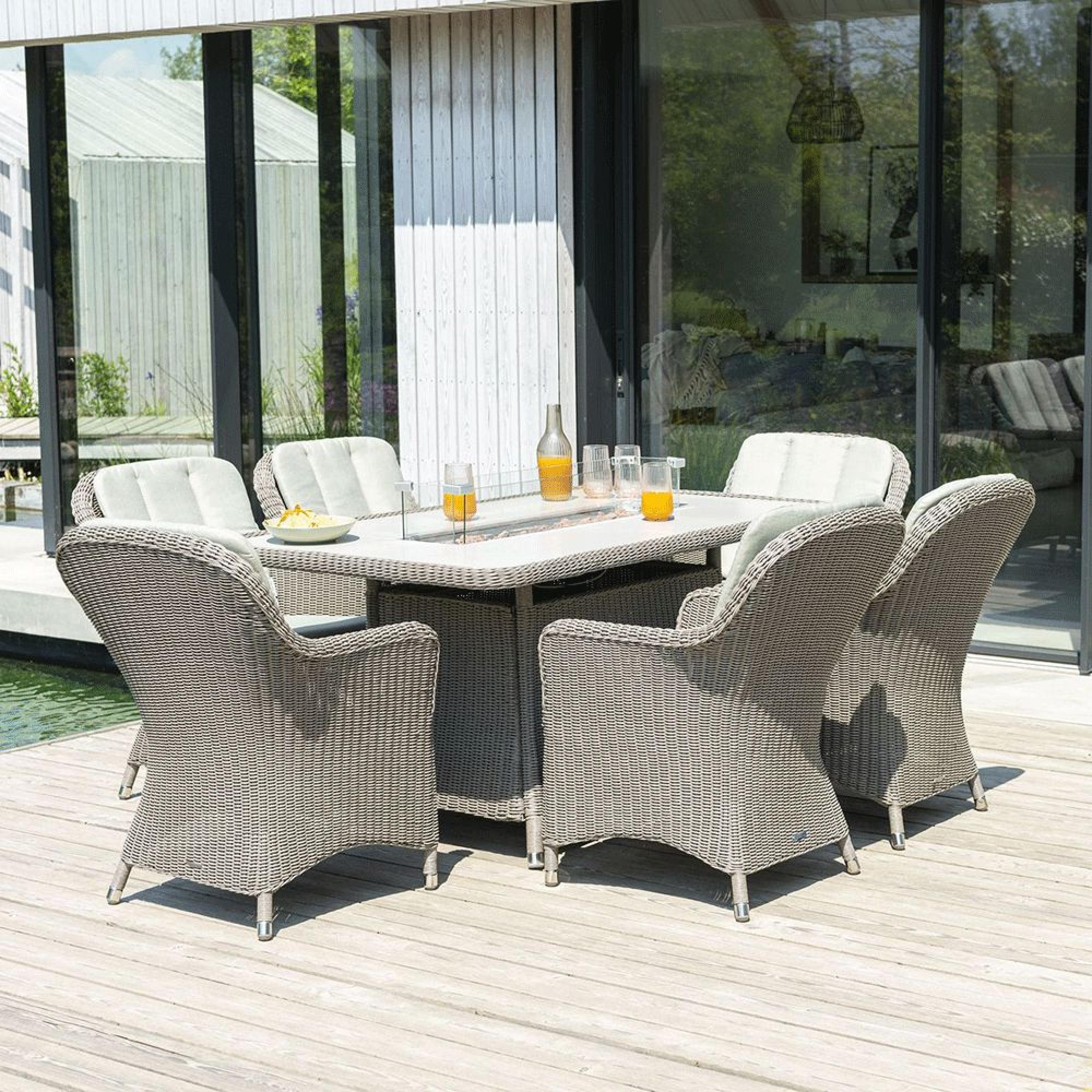 Hazelmere Dining Armchair - Garden - Grey Weave