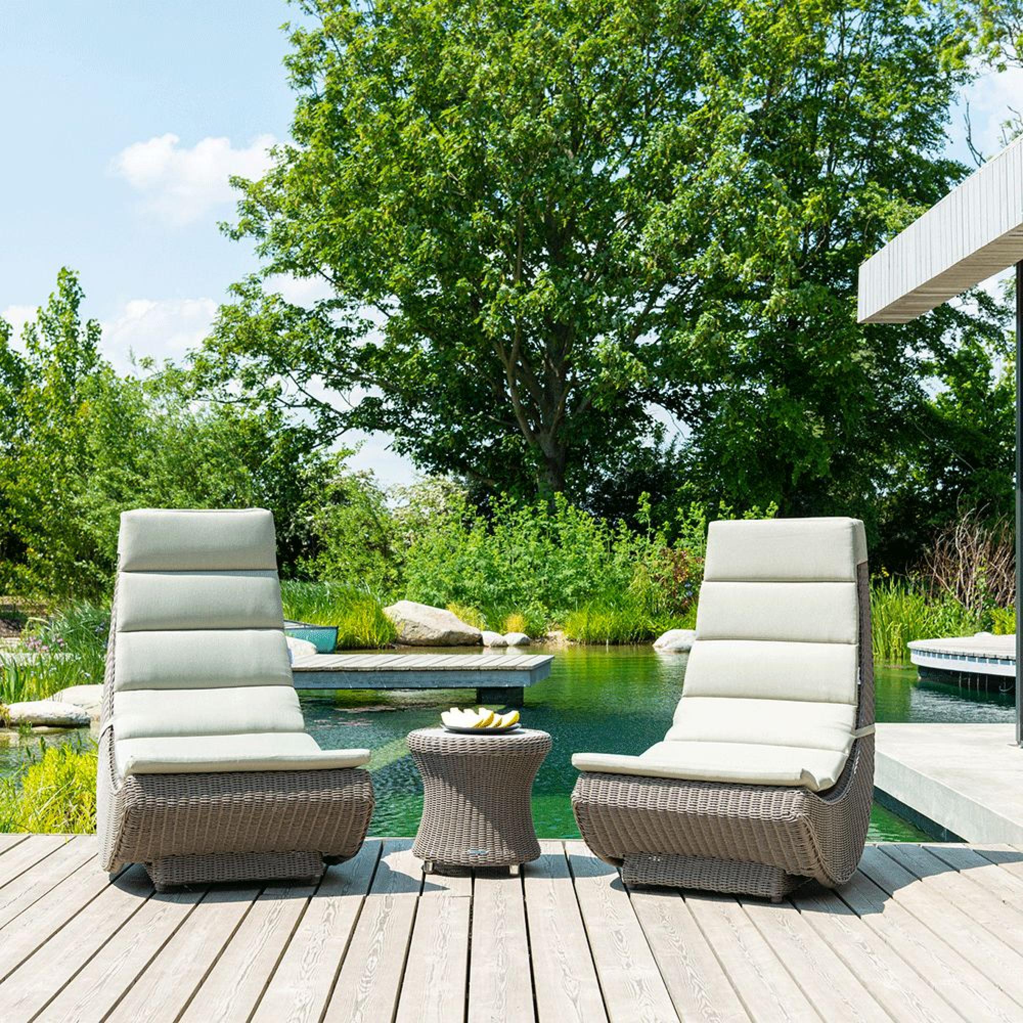 Hazelmere Lazy Chair - Garden - Grey Weave