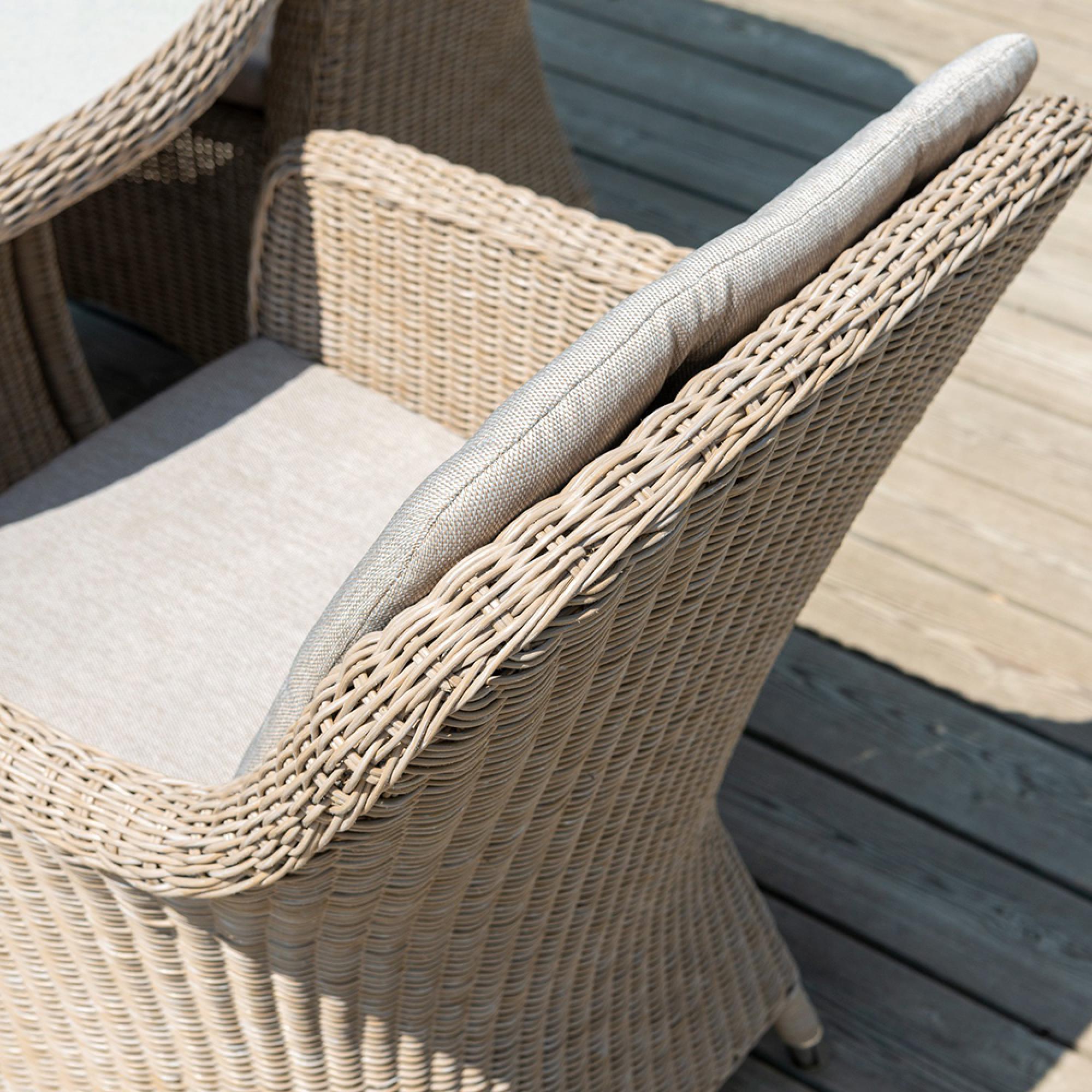 Hazelmere Dining Armchair - Garden - Natural Weave