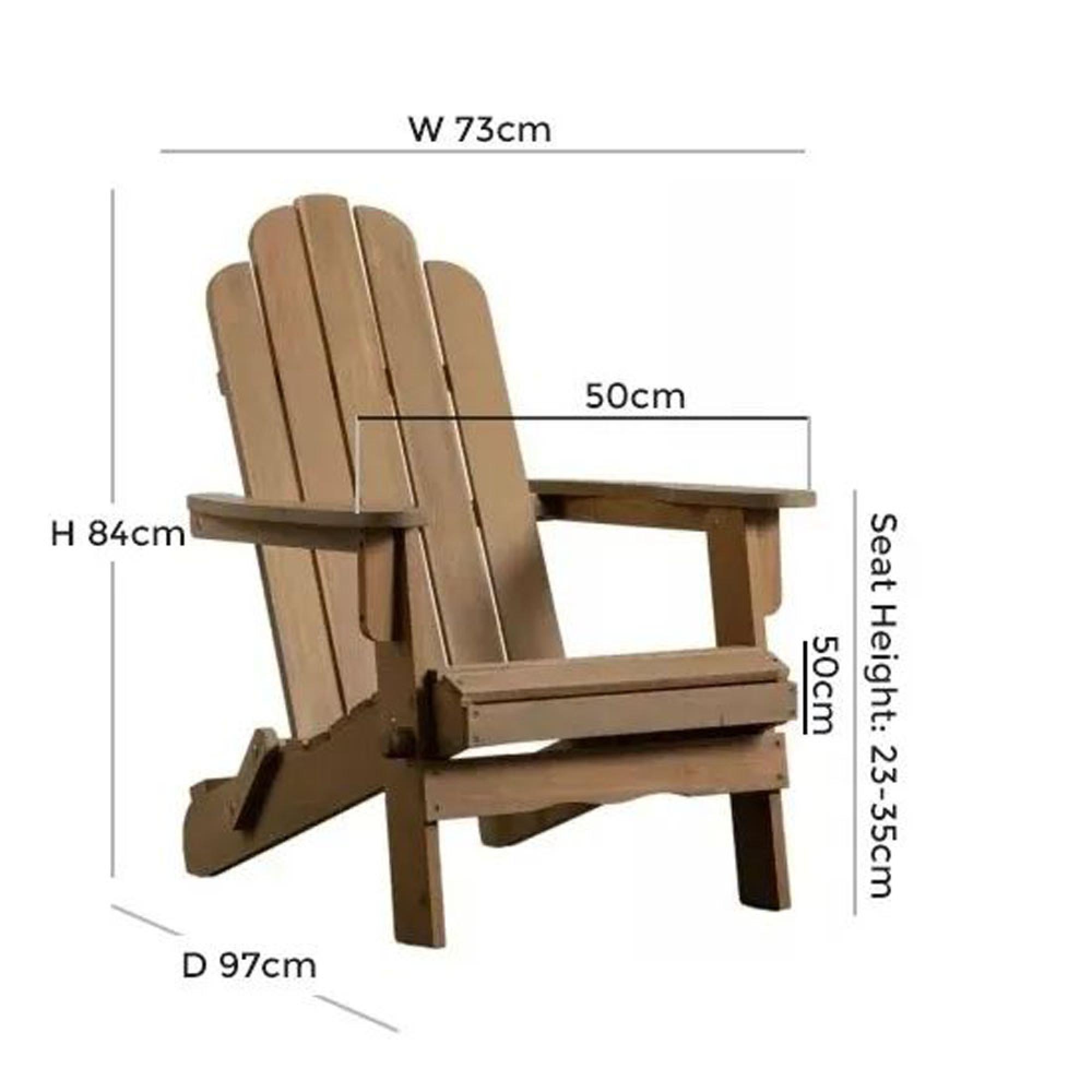 Clearance - Merton Natural Outdoor Garden Foldable Lounge Chair - A130