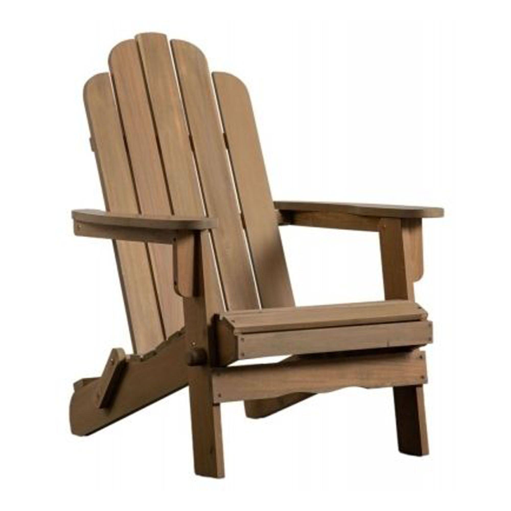 Clearance - Merton Natural Outdoor Garden Foldable Lounge Chair - A190