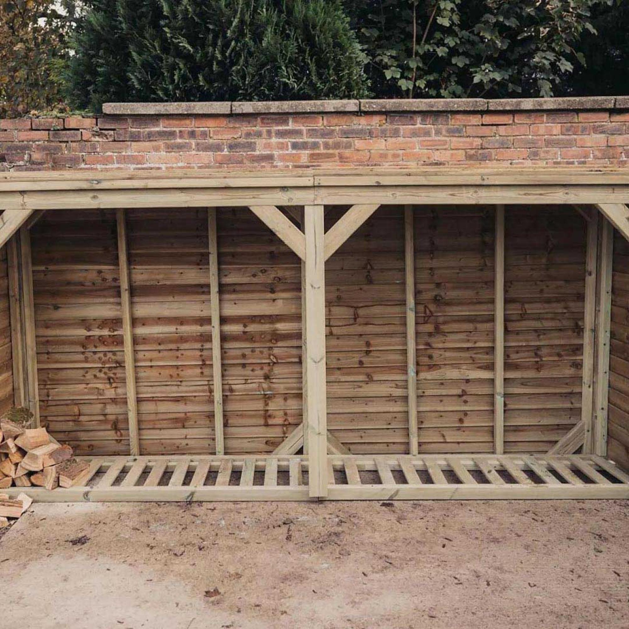 Churnet Valley Redwood Garden Log Store 6x12