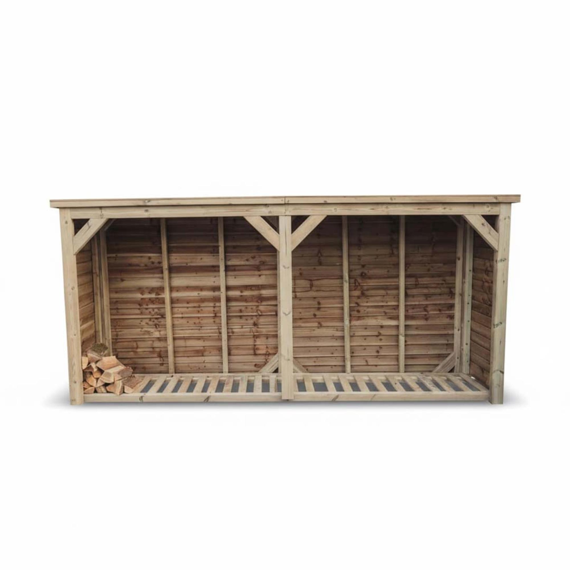 Churnet Valley Redwood Garden Log Store 6x12