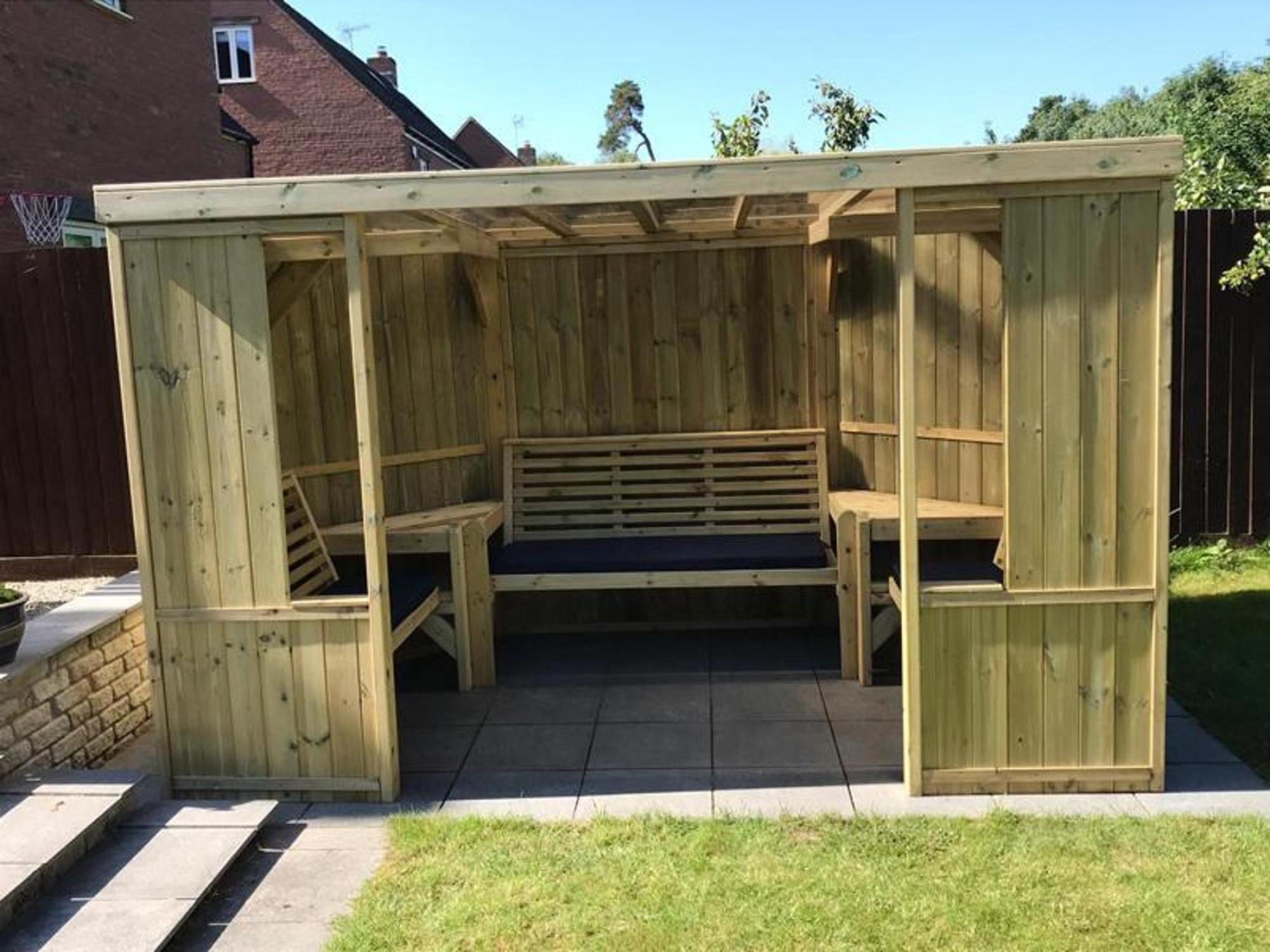 Churnet Valley Riviera Enclosed Timber Wood Garden Room