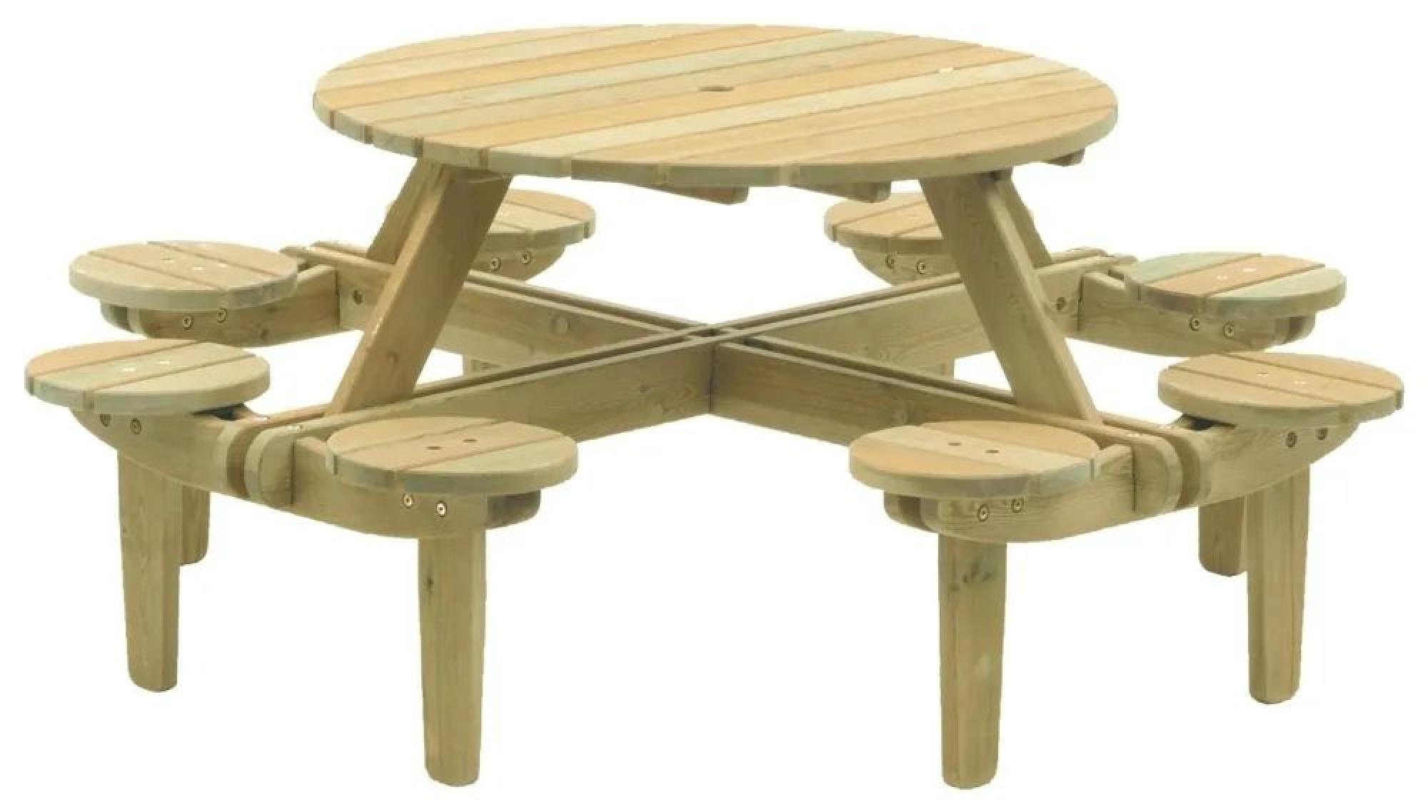 Pine Gleneagles Garden Dining Table - 8 Seater - 188cm