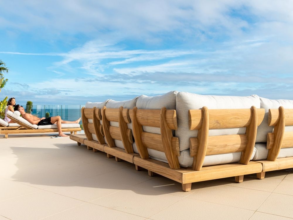 Sorrento Garden Corner Module - Teak Wood