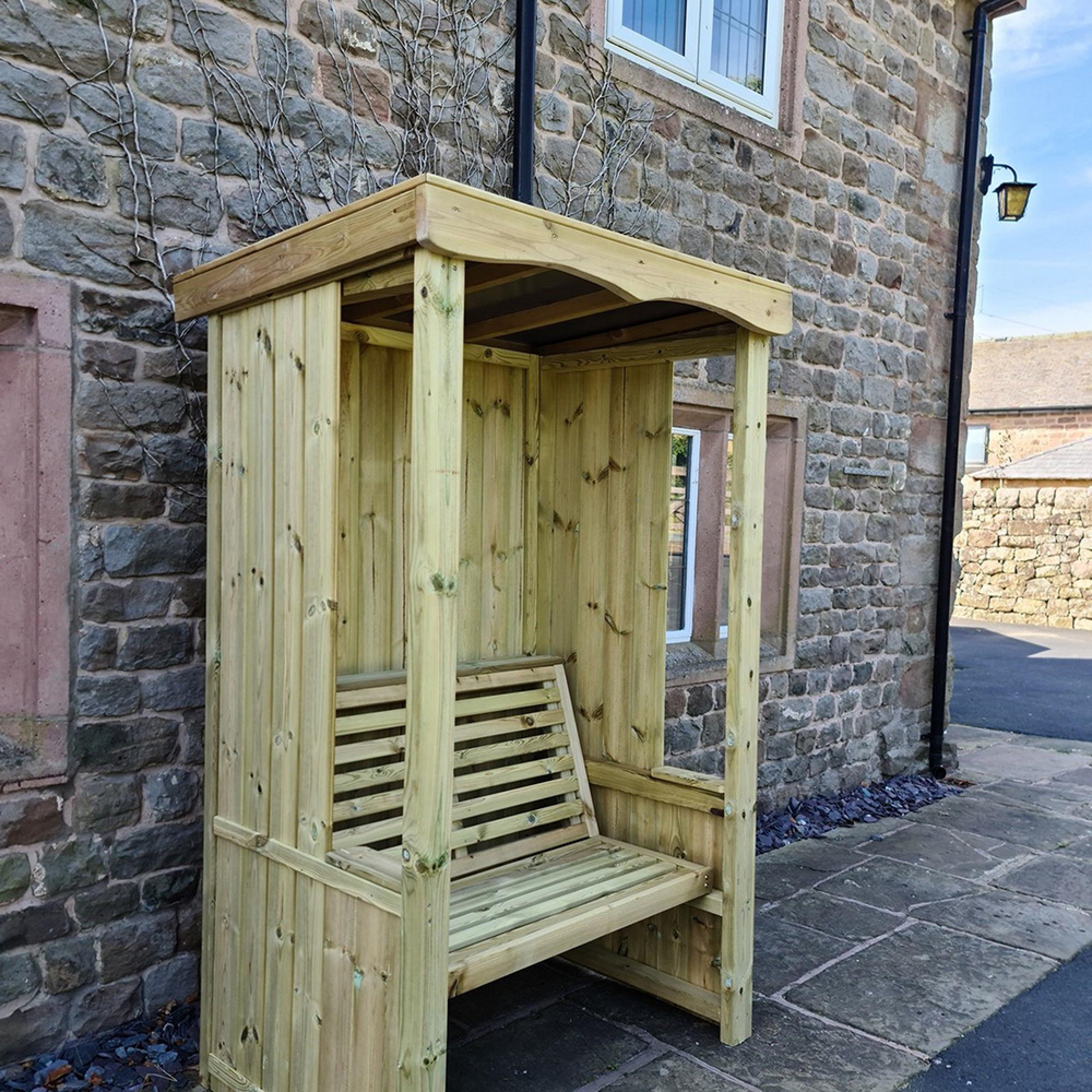 Churnet Valley Four Season Timber Wood 2 Seater Garden Arbour