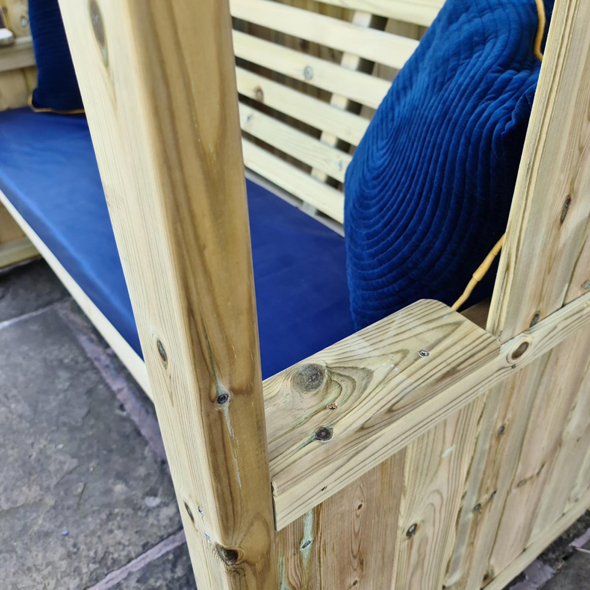 Churnet Valley Four Season Timber Wood 3 Seater Garden Arbour