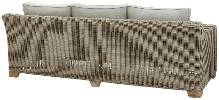 Capri Garden Sofa - 3 Seater - Rattan