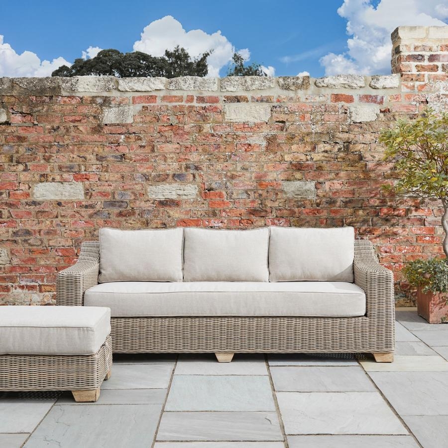 Capri Garden Sofa - 3 Seater - Rattan