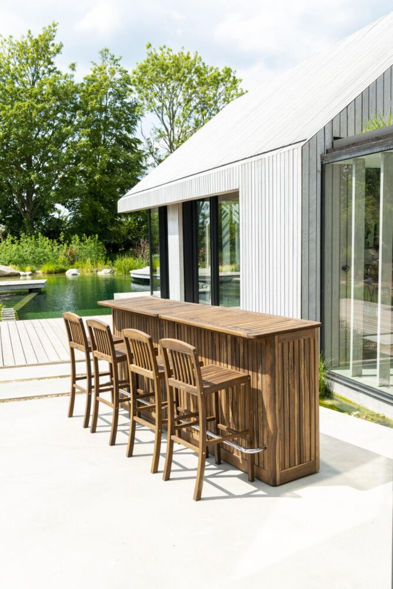 Bolney Bar Counter - Garden - Acacia Wood