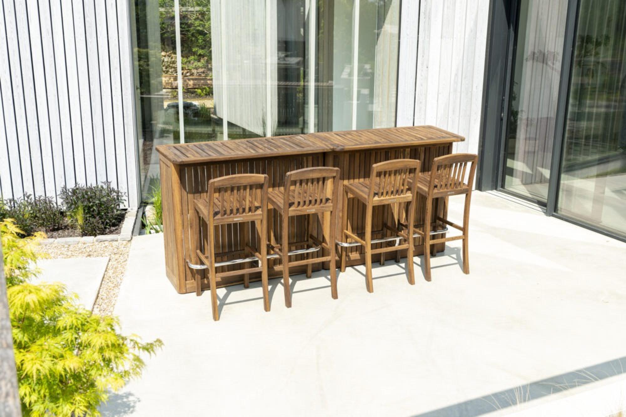 Bolney Bar Counter - Garden - Acacia Wood