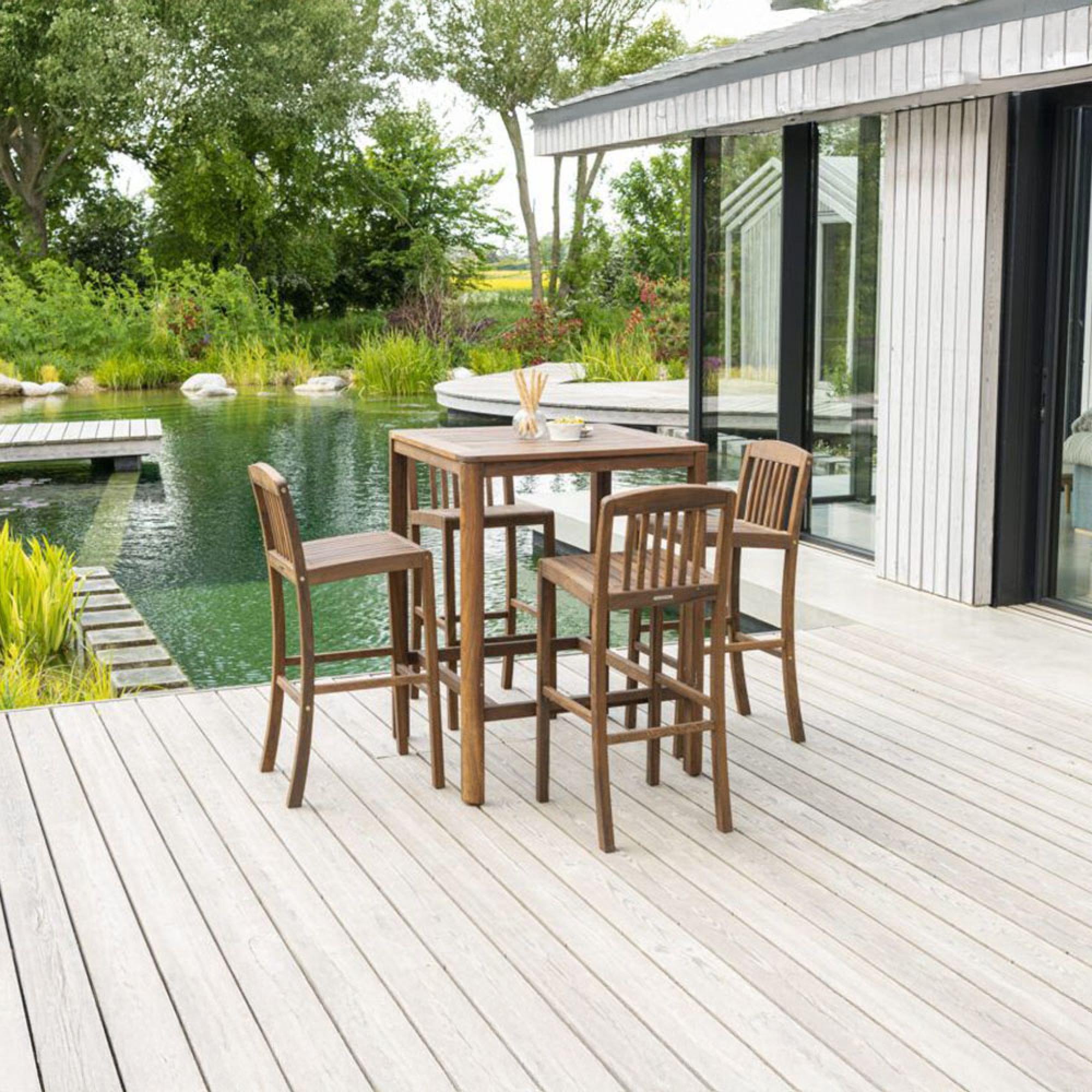 Bolney Barstool - Garden - Acacia Wood