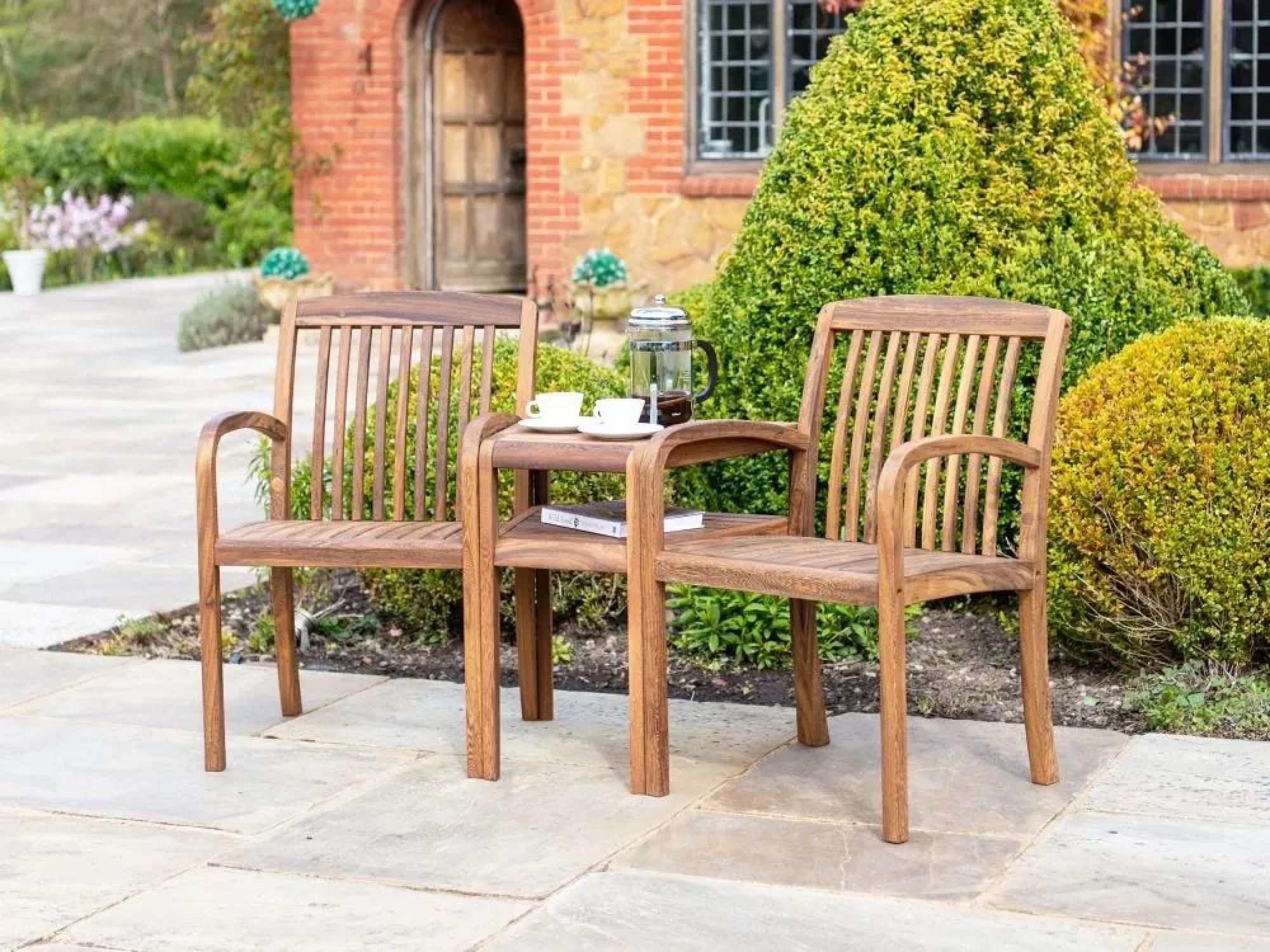 Bolney Companion Table - Garden - Acacia Wood