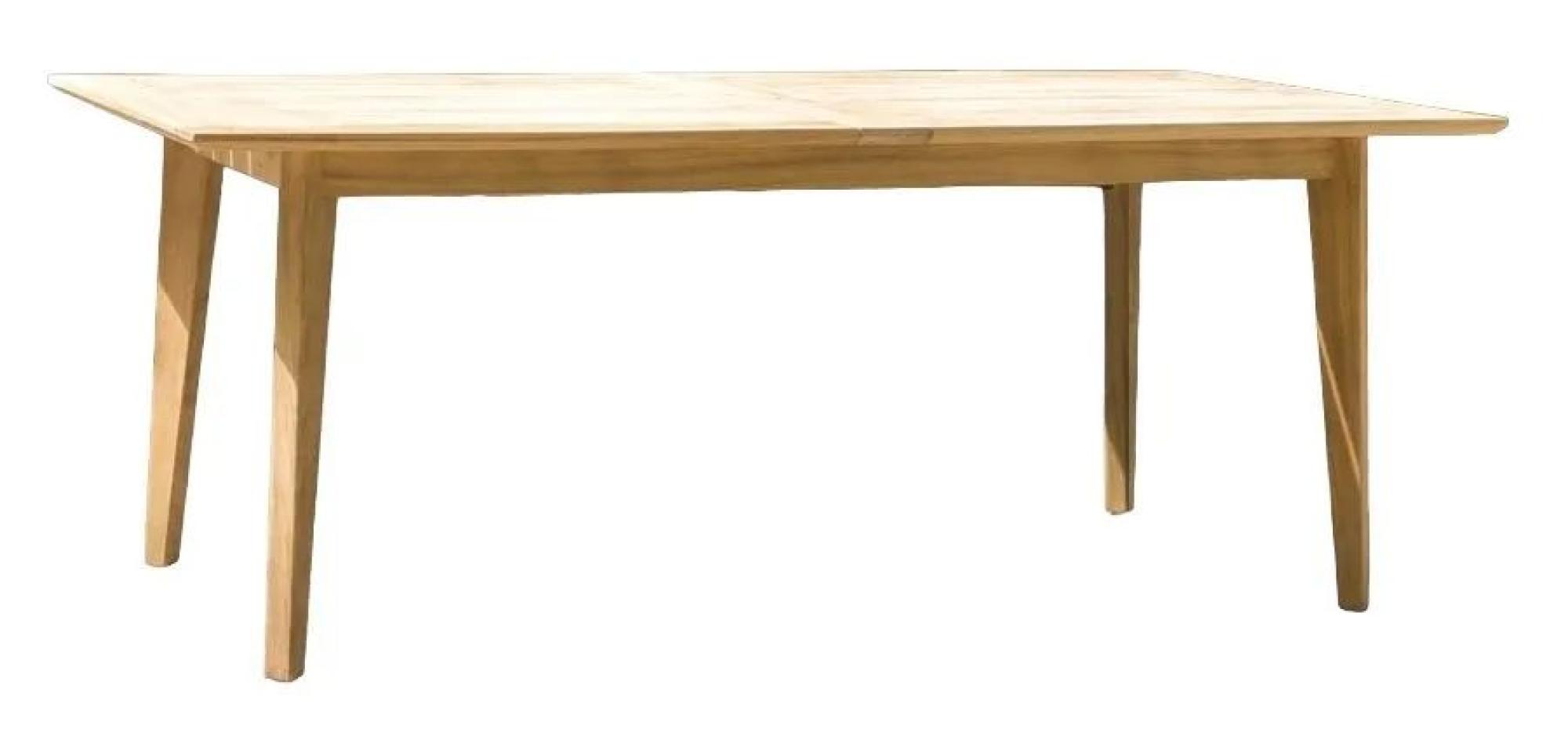 Roble Wood Garden Extending Dining Table - 10 Seater - 200cm-288cm