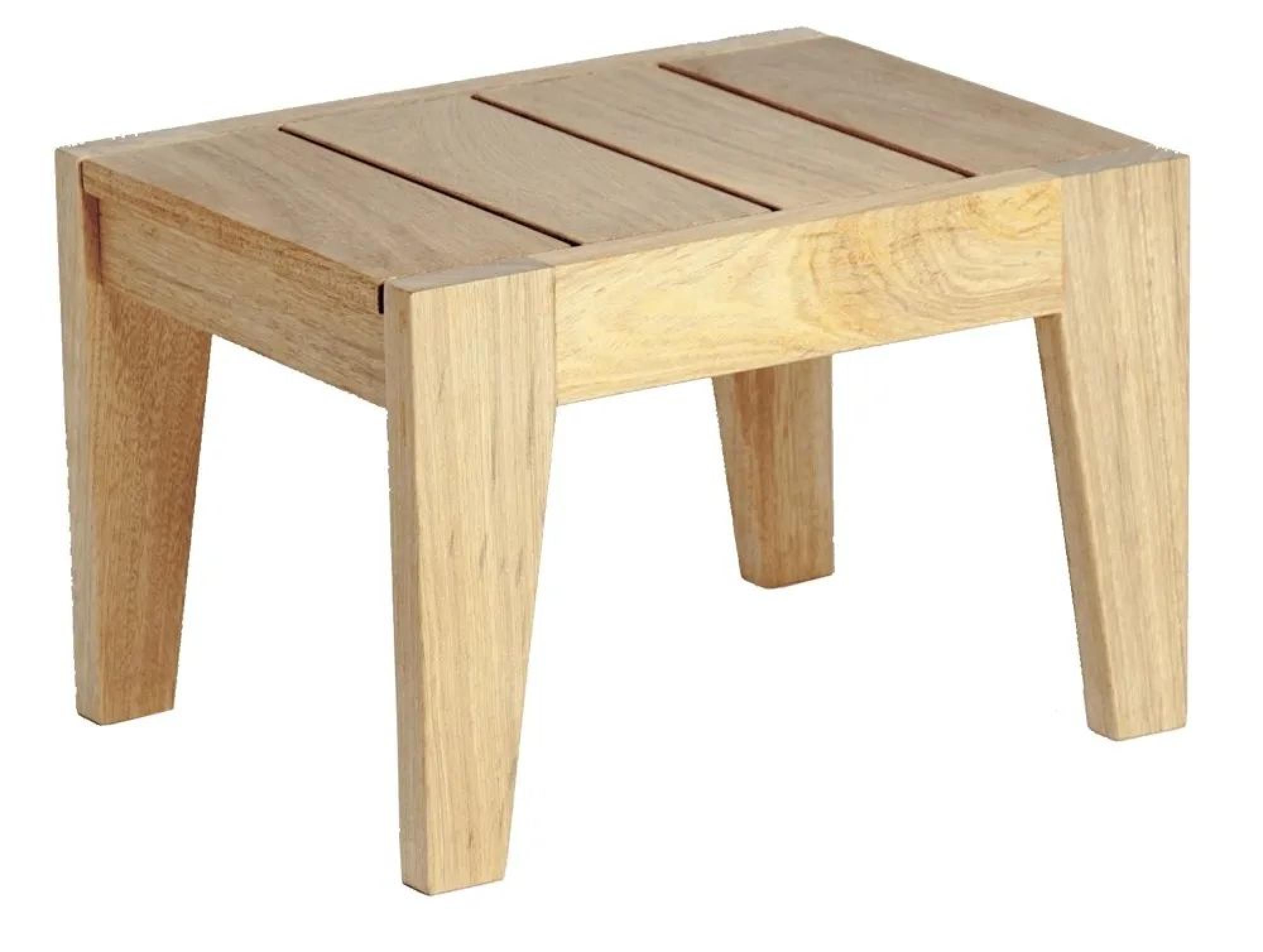 Roble Wood Garden Sunbed Side Table