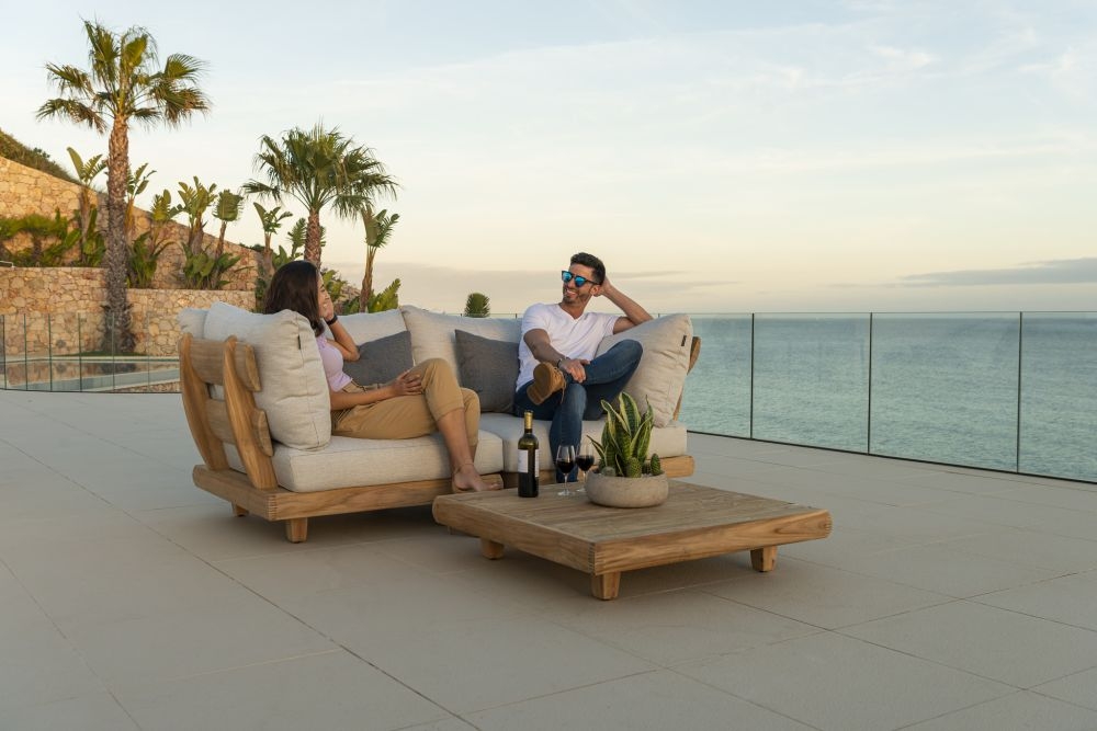 Sorrento Garden Coffee Table -  Square - Teak Wood