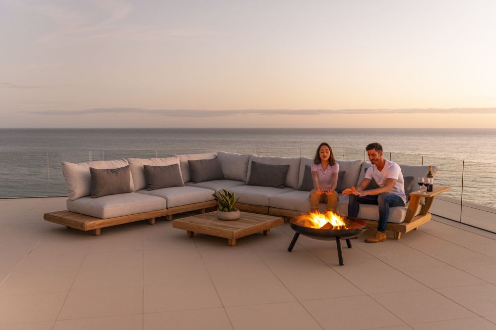 Sorrento Garden Coffee Table -  Square - Teak Wood