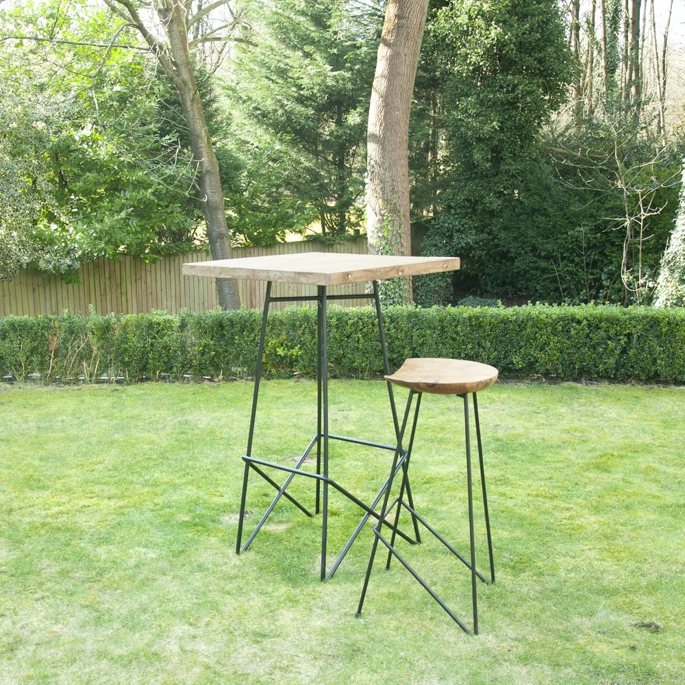 Belfort Teak Wood Bar Table