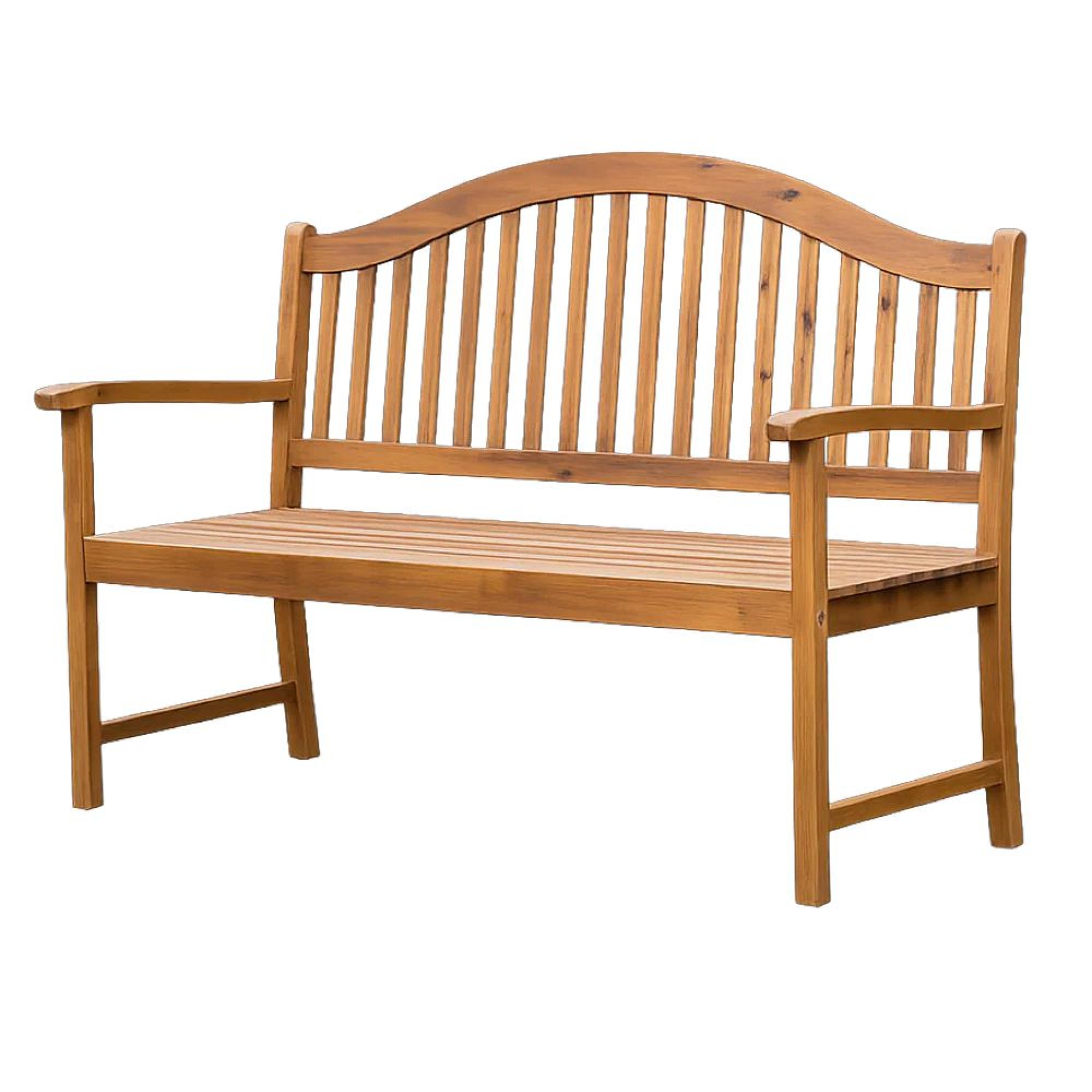 Lakeside Garden Bench - Serpentine - 5ft - Acacia Wood