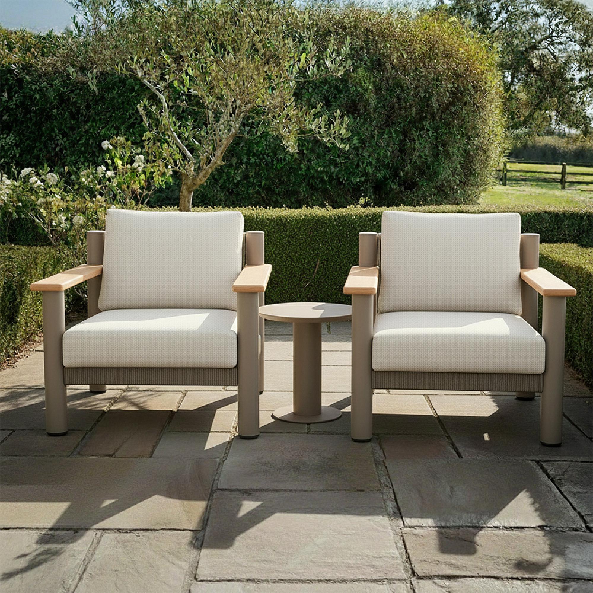 Sicily Garden Lounge Set - 2 Seater - Cafe Frame