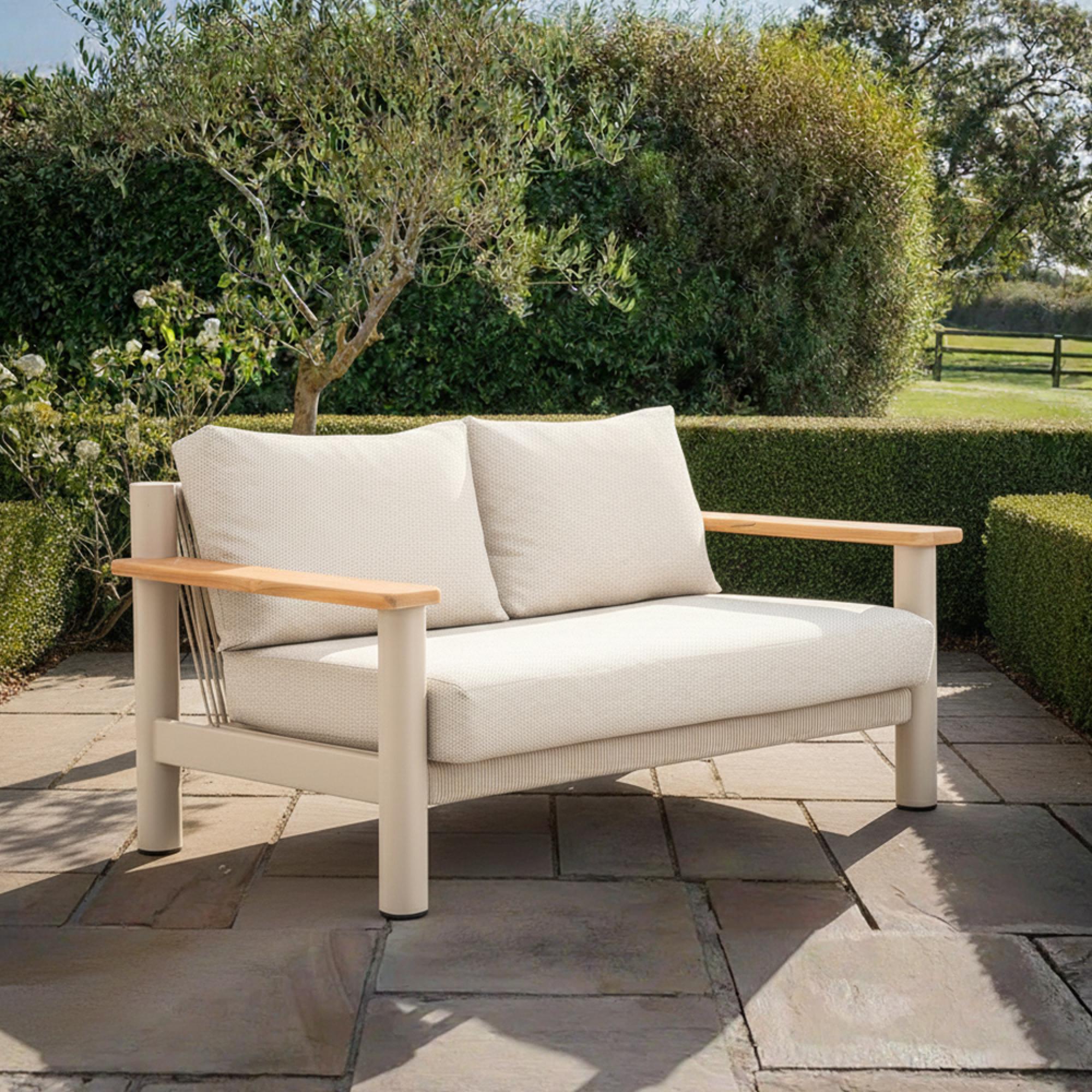 Sicily Garden Sofa - 2 Seater - Latte