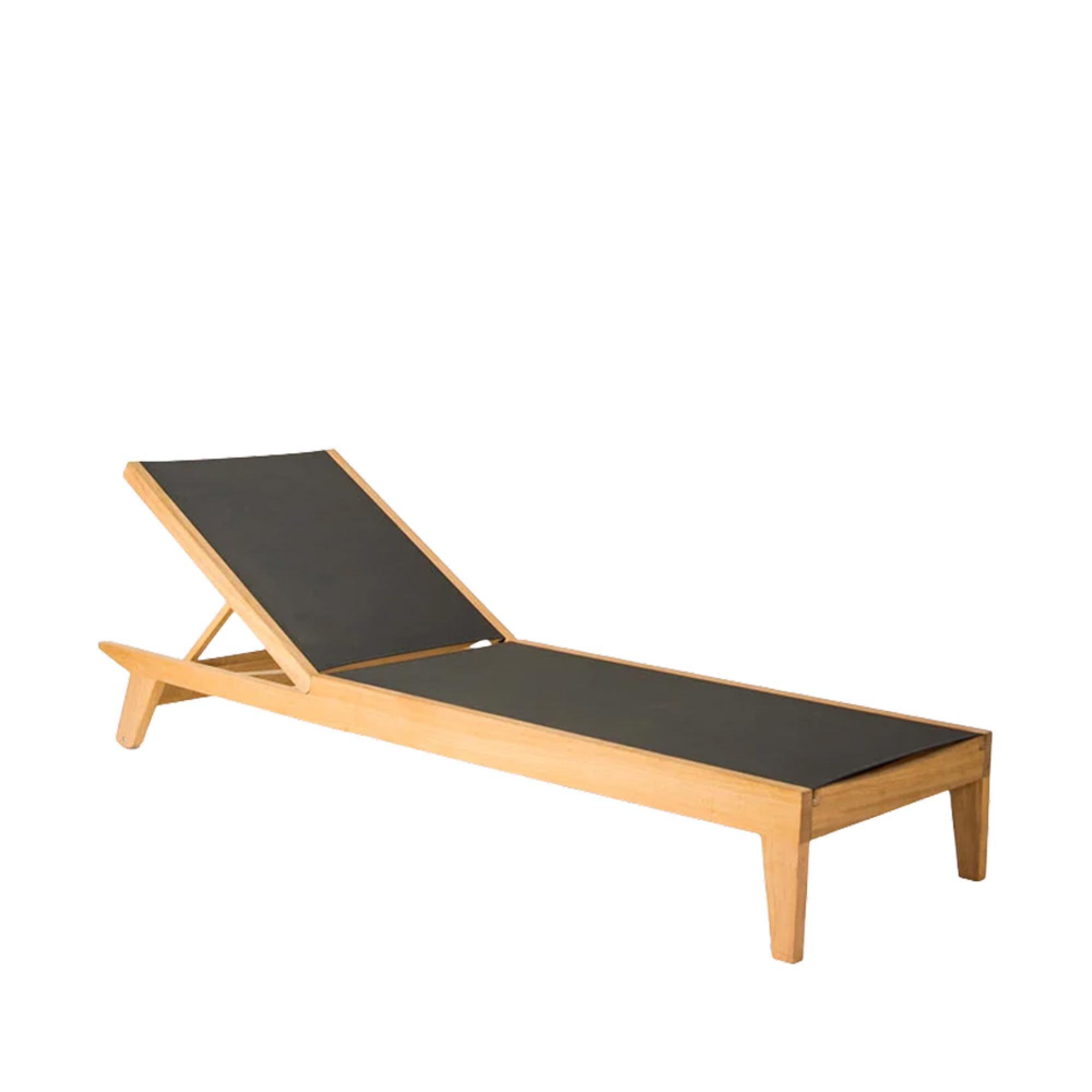 Roble Wood Garden Adjustable Sling Sunbed