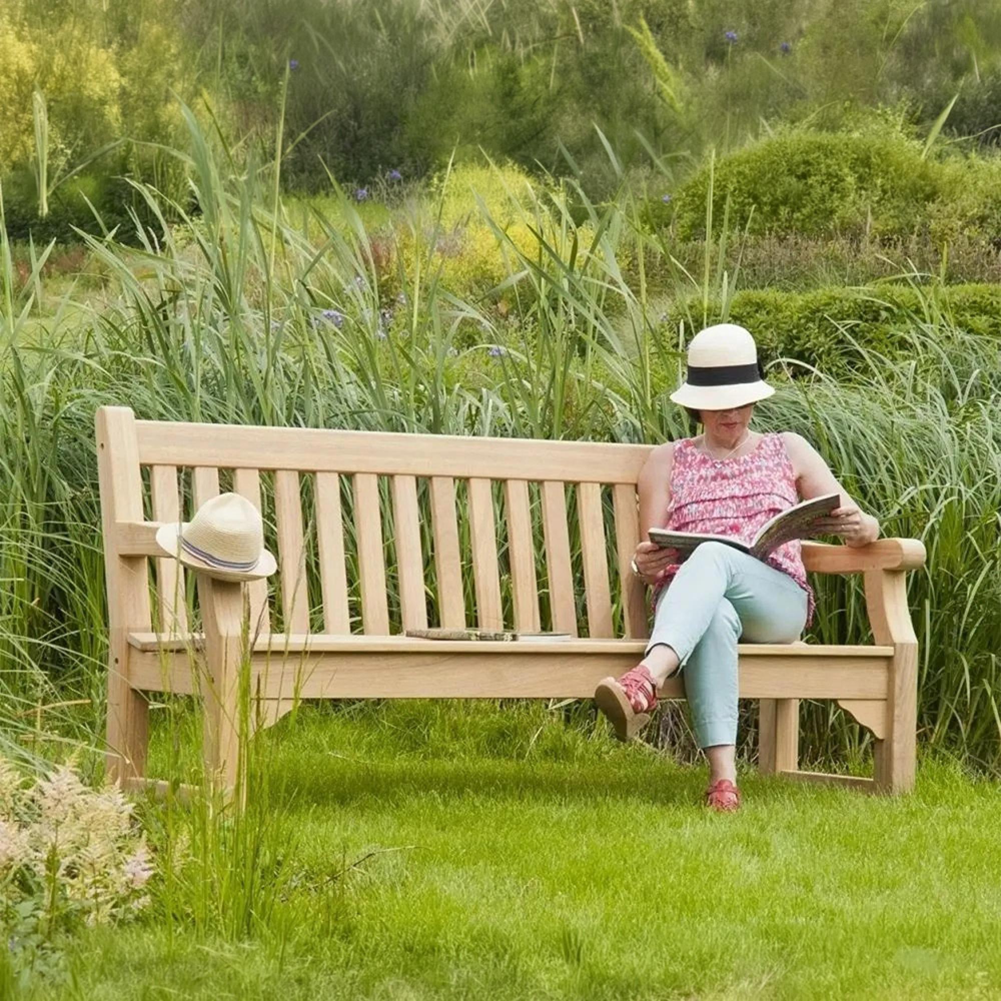 Roble Wood Park Garden 6ft Bench