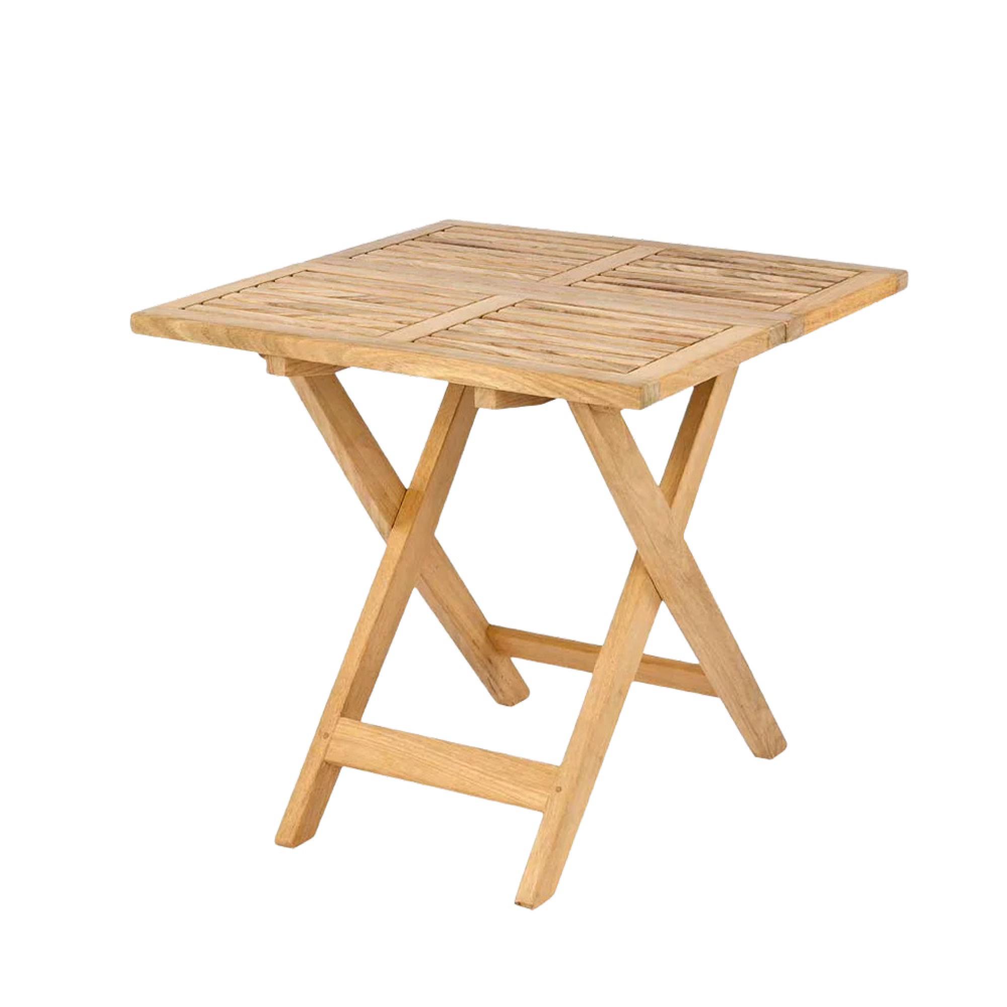 Roble Wood 2 Seater Folding Square Garden Tea Set
