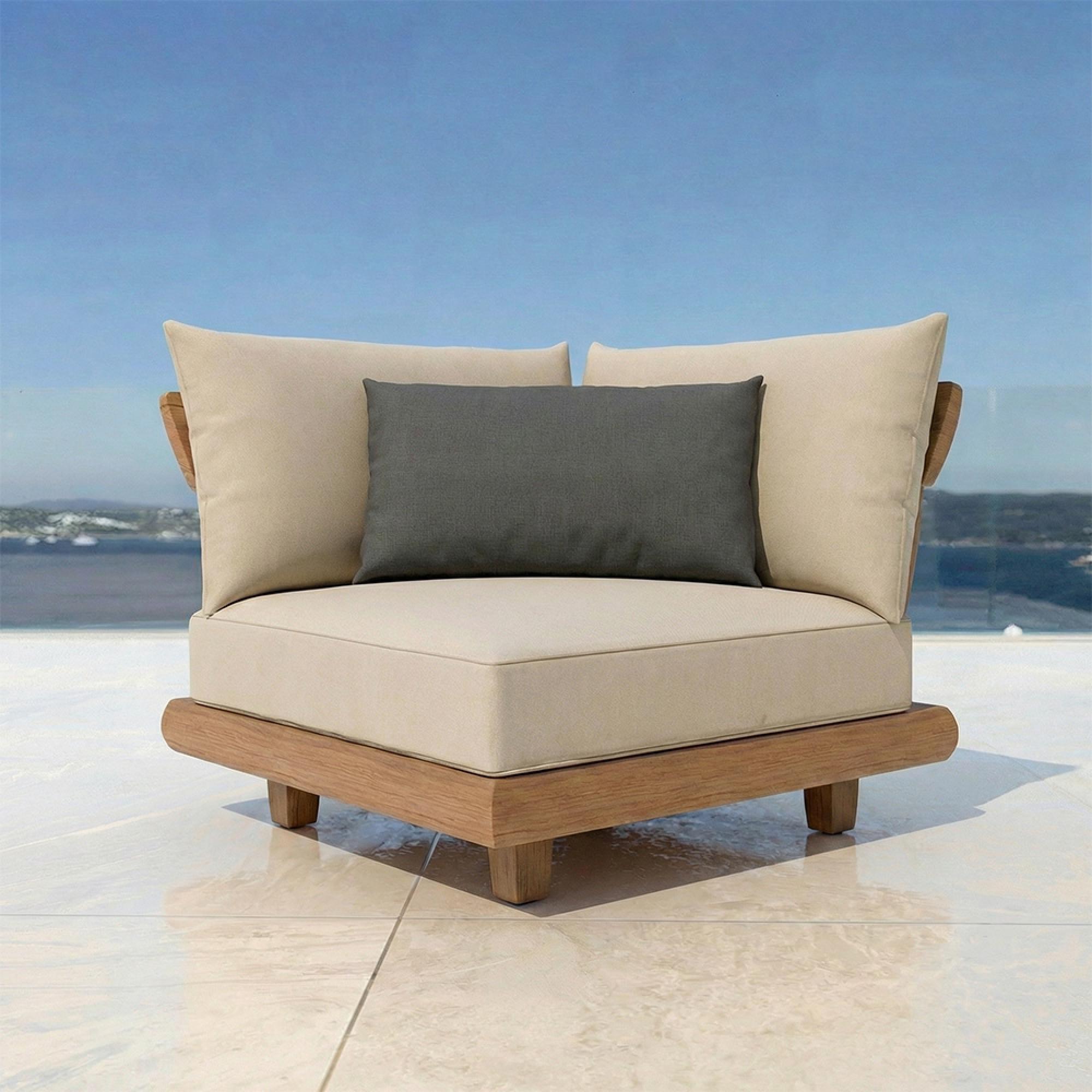 Sorrento Garden Corner Module - Teak Wood