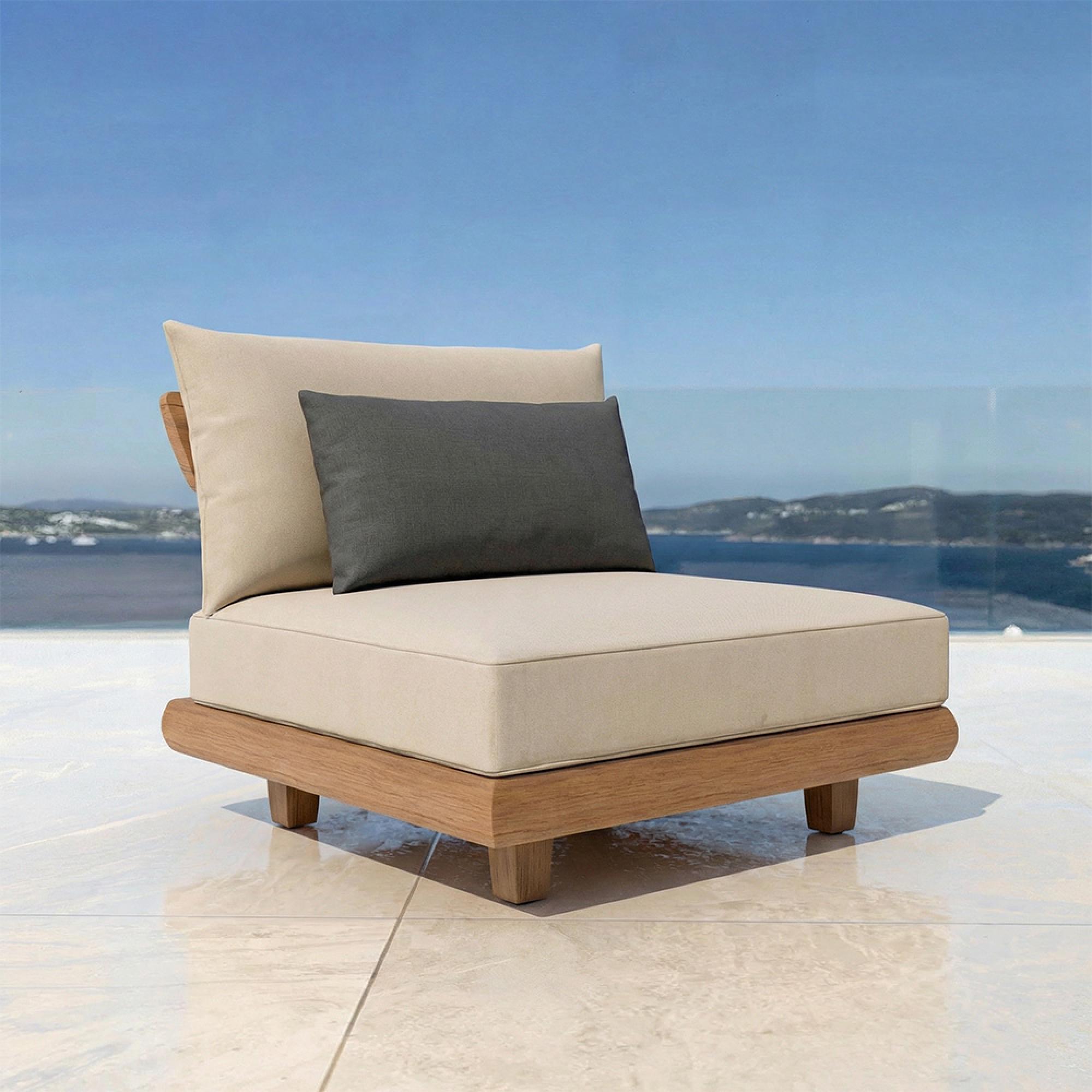 Sorrento Garden Mid Module - Teak Wood