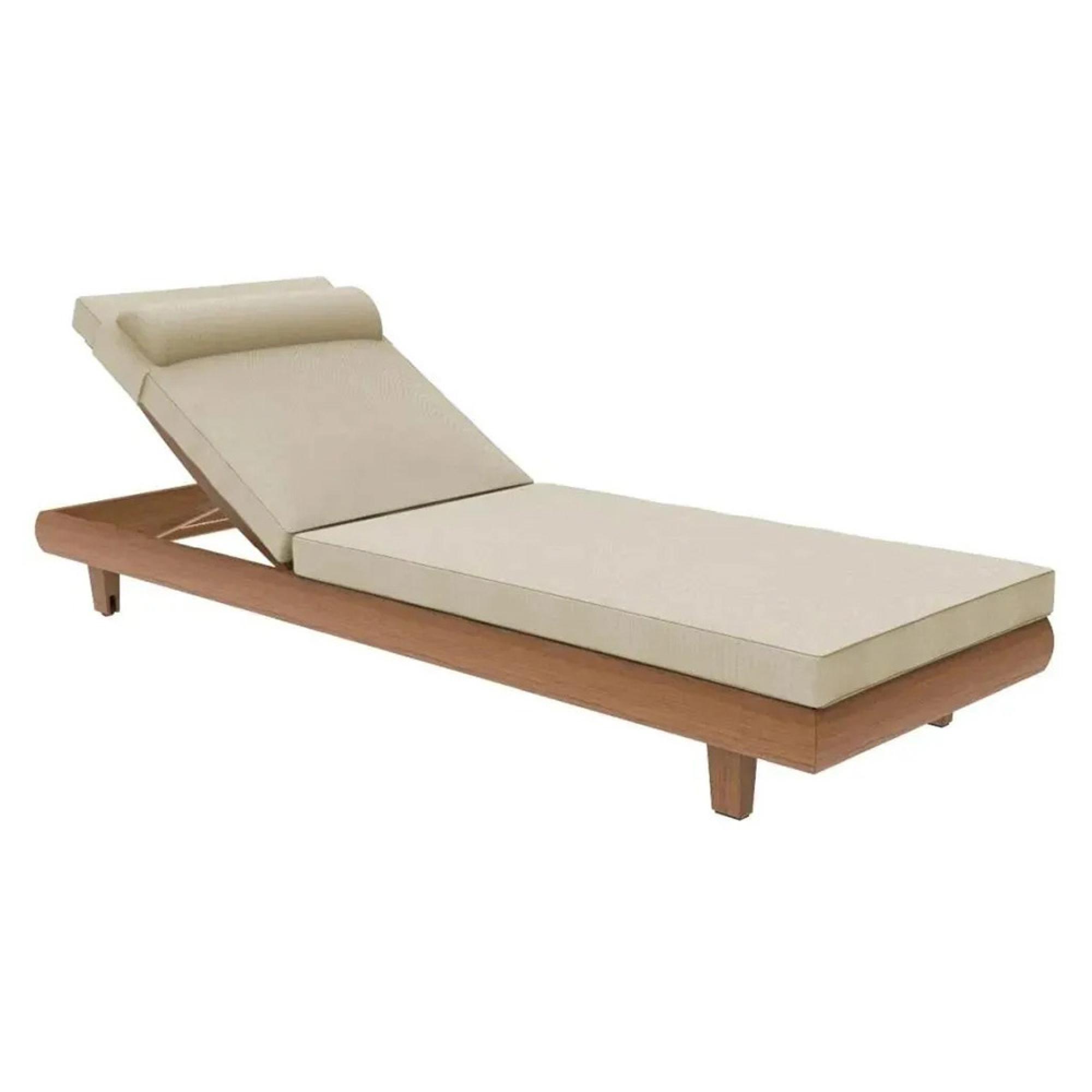 Sorrento Garden Adjustable Sunbed - Teak Wood