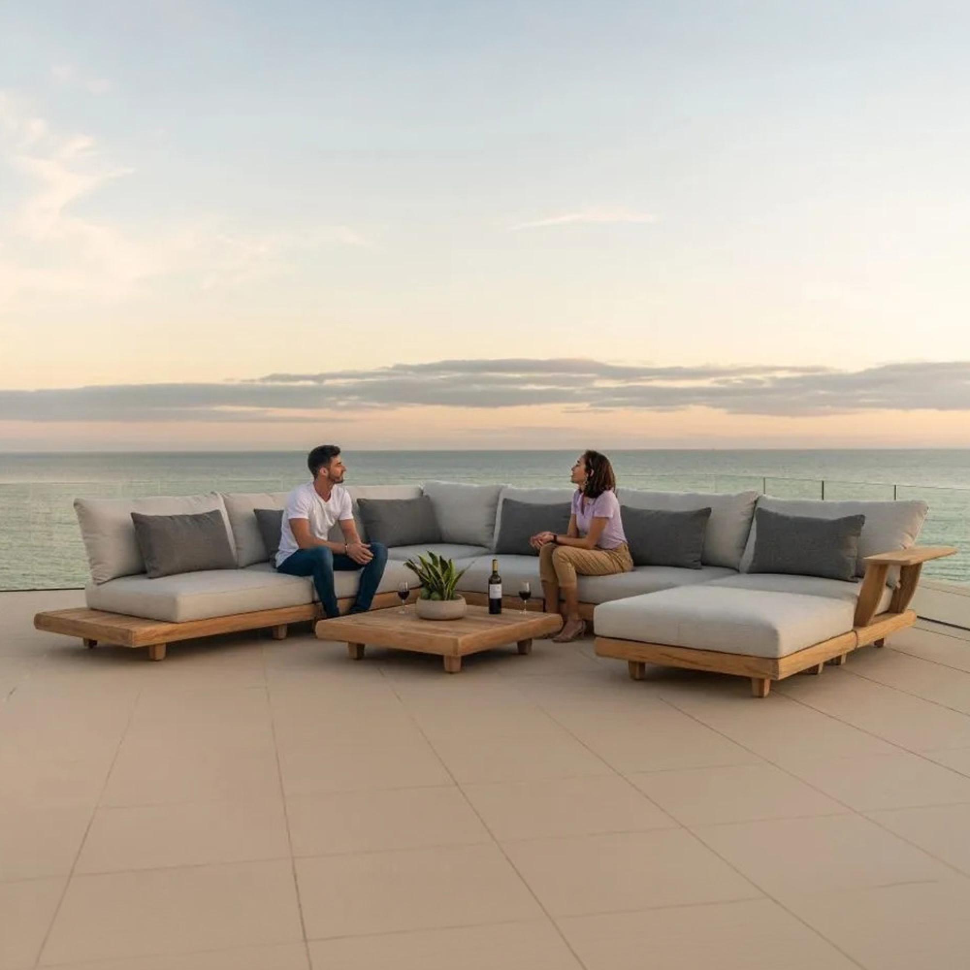 Sorrento Garden Corner Module - Teak Wood
