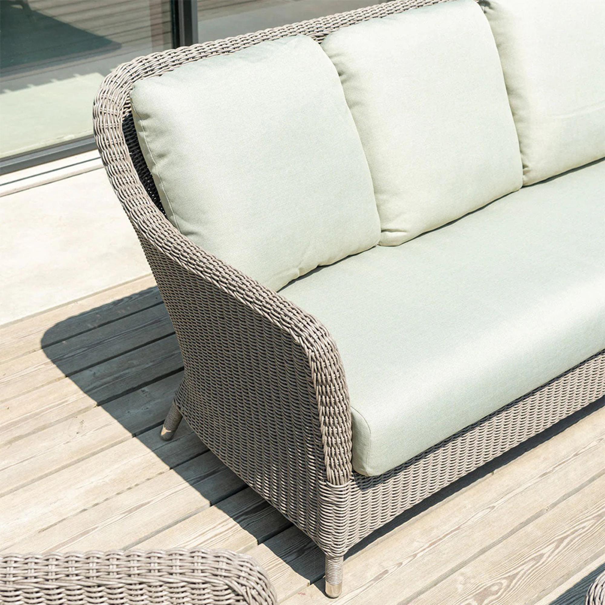 Hazelmere 3 Seater Sofa - Garden - Grey Weave