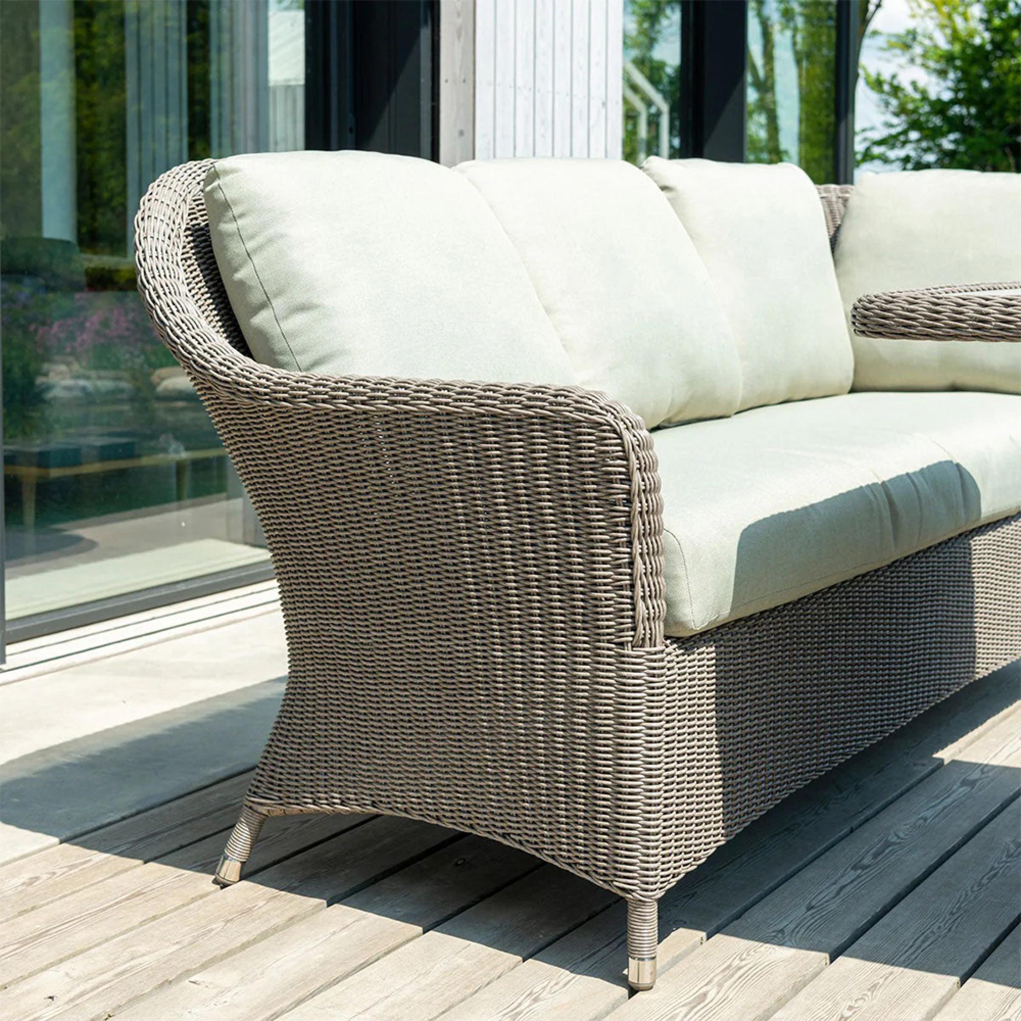 Hazelmere 3 Seater Sofa - Garden - Grey Weave