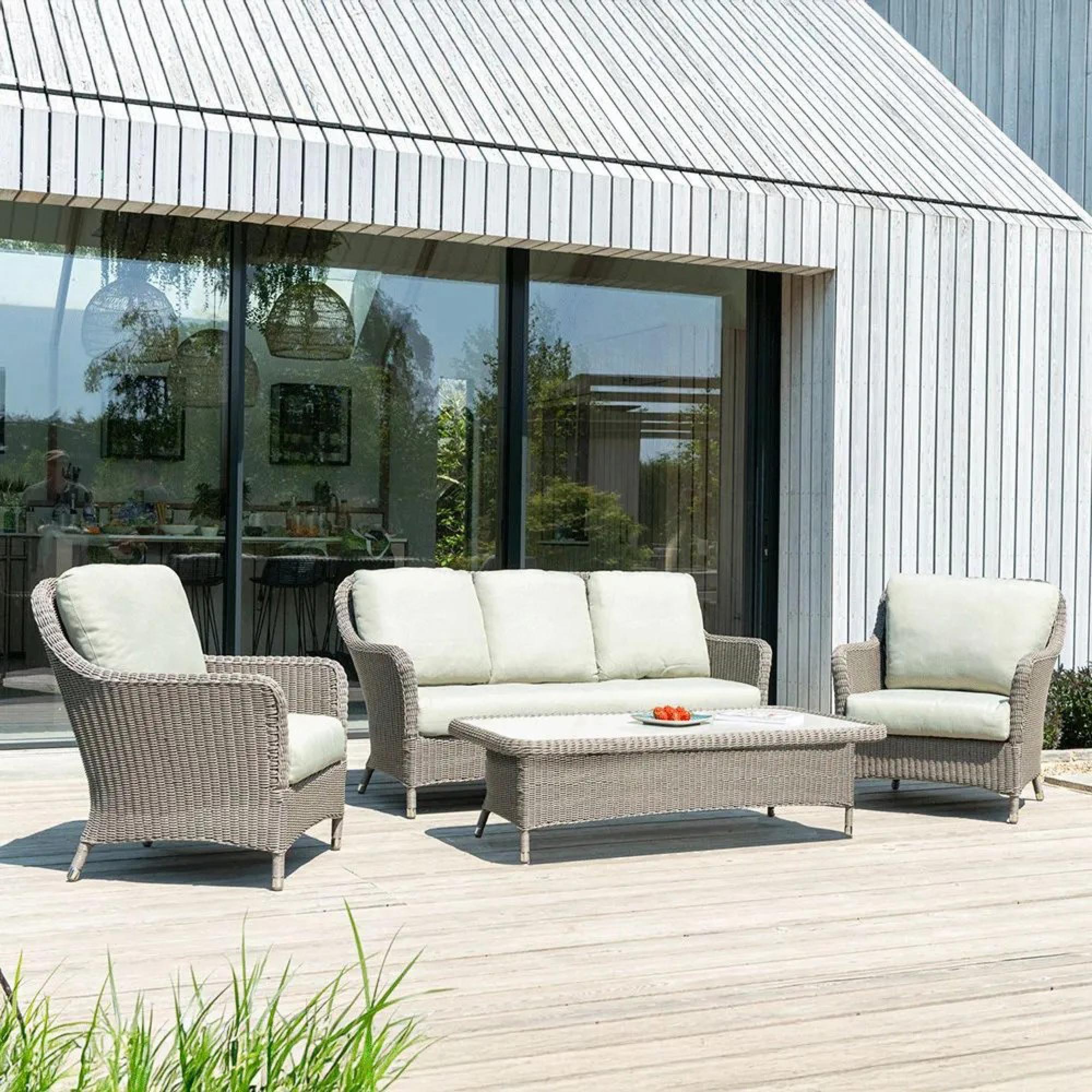 Hazelmere 3 Seater Sofa - Garden - Grey Weave
