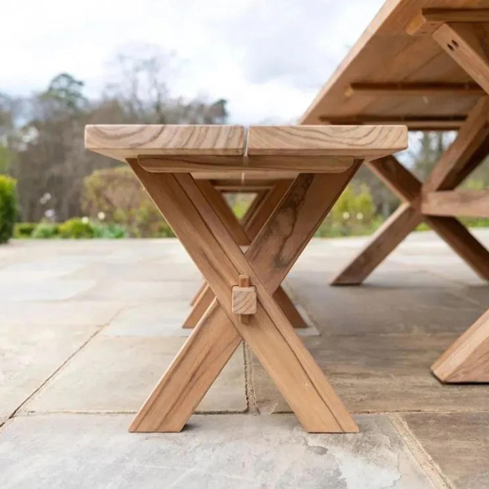 Plank Dining Bench - Garden - Teak Wood