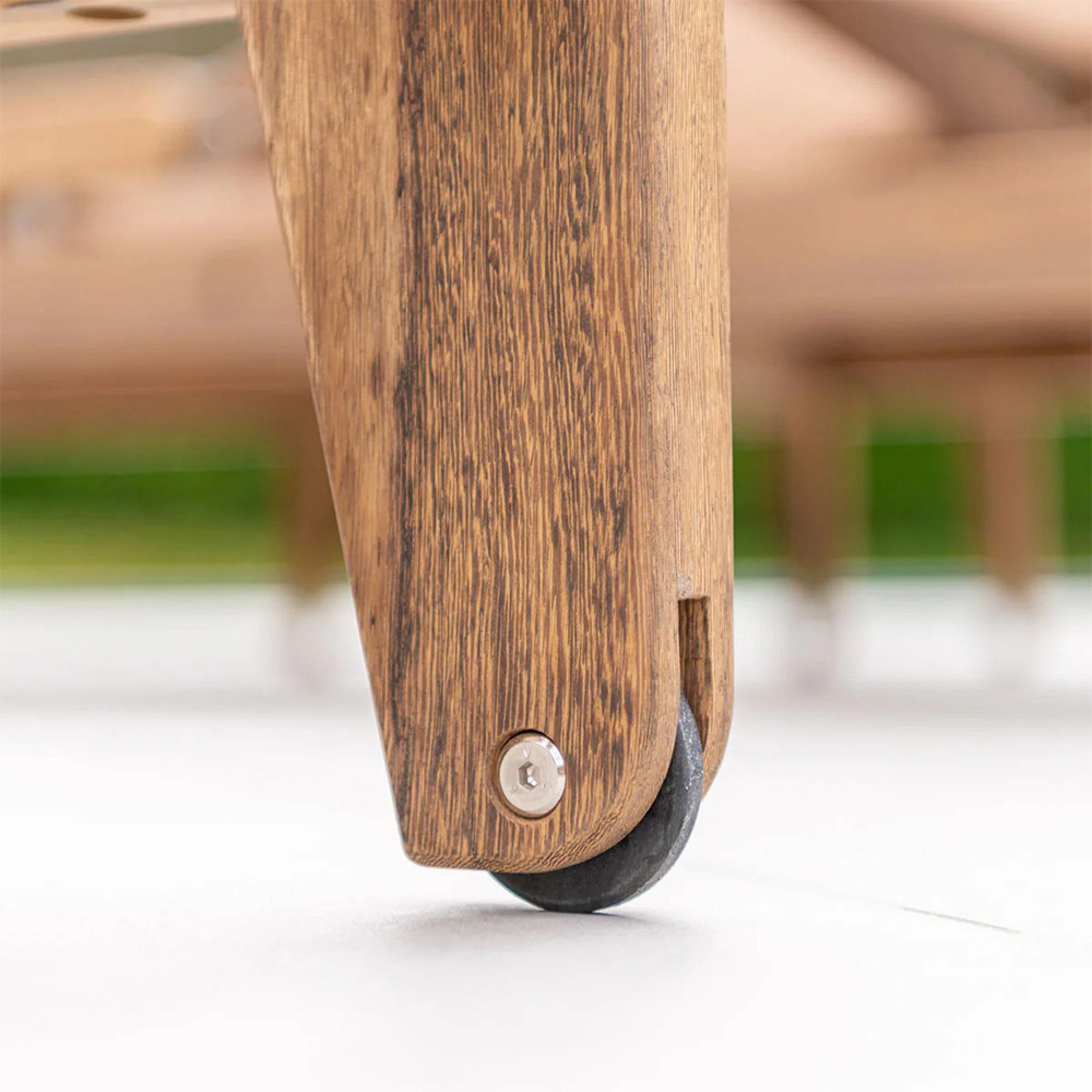 Bolney Adjustable Sling Sunbed - Garden - Acacia Wood