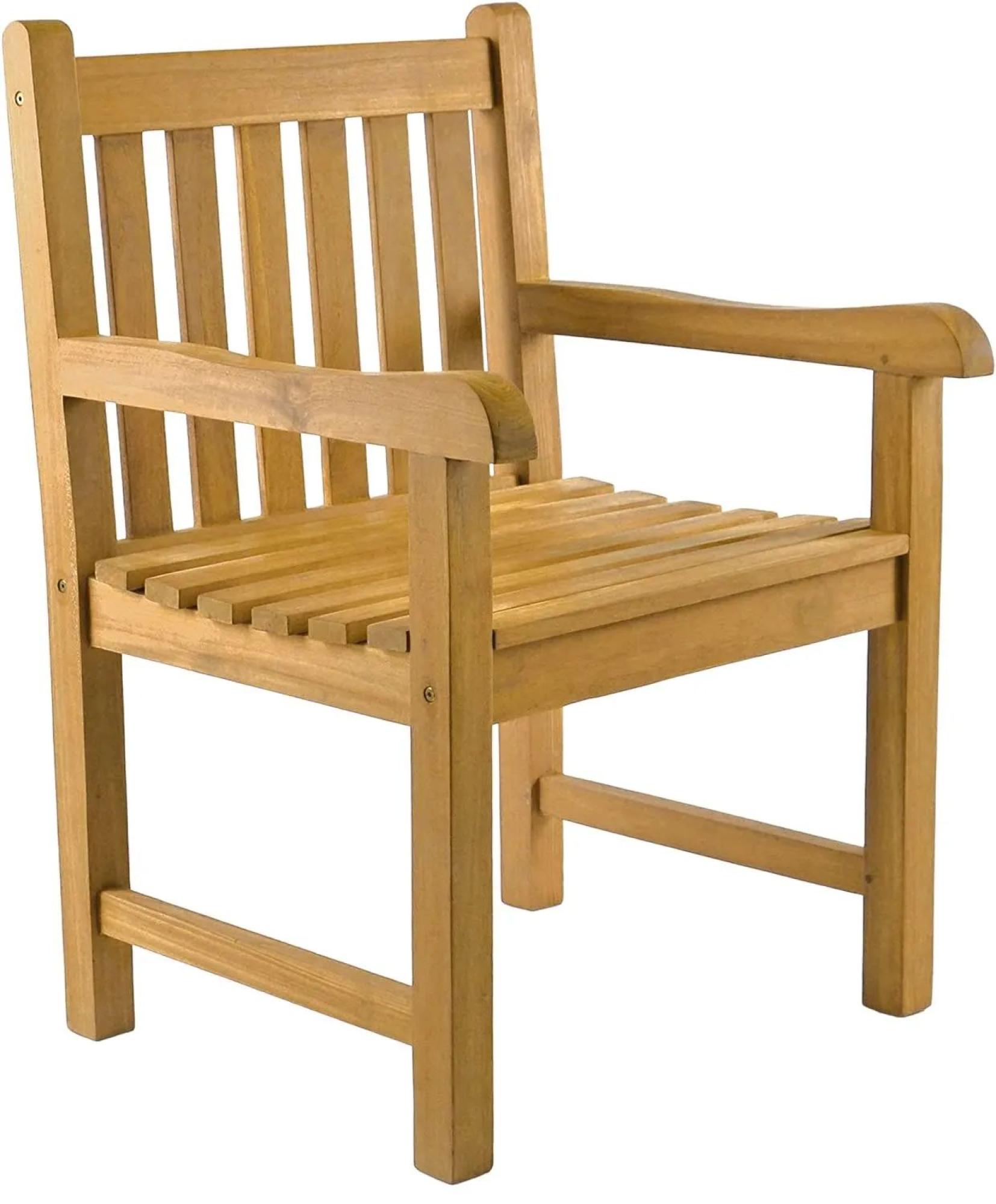 Roble Wood Broadfield Garden Dining Armchair - Set of 2