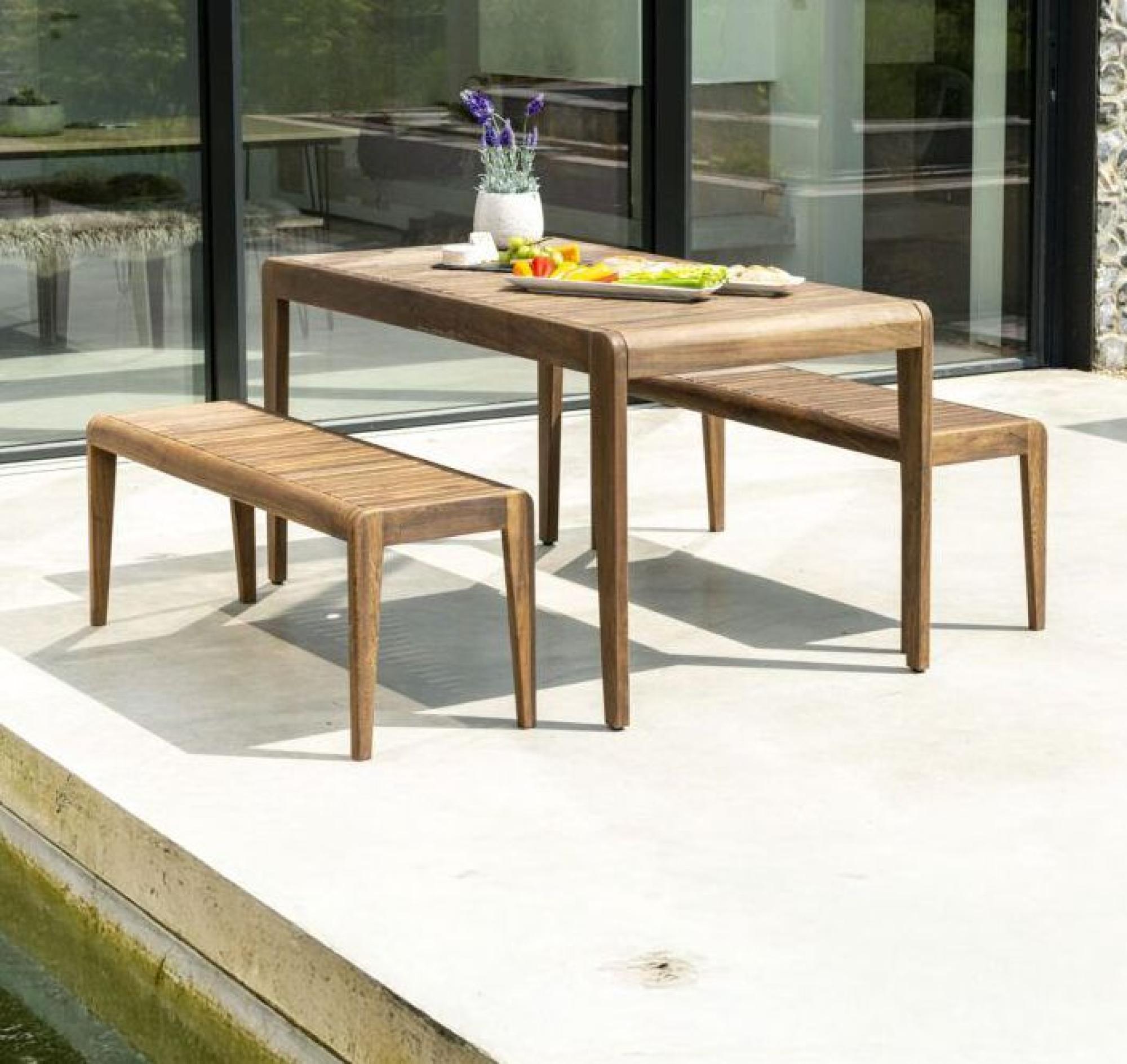 Bolney Backless 4ft Bench - Garden - Acacia Wood