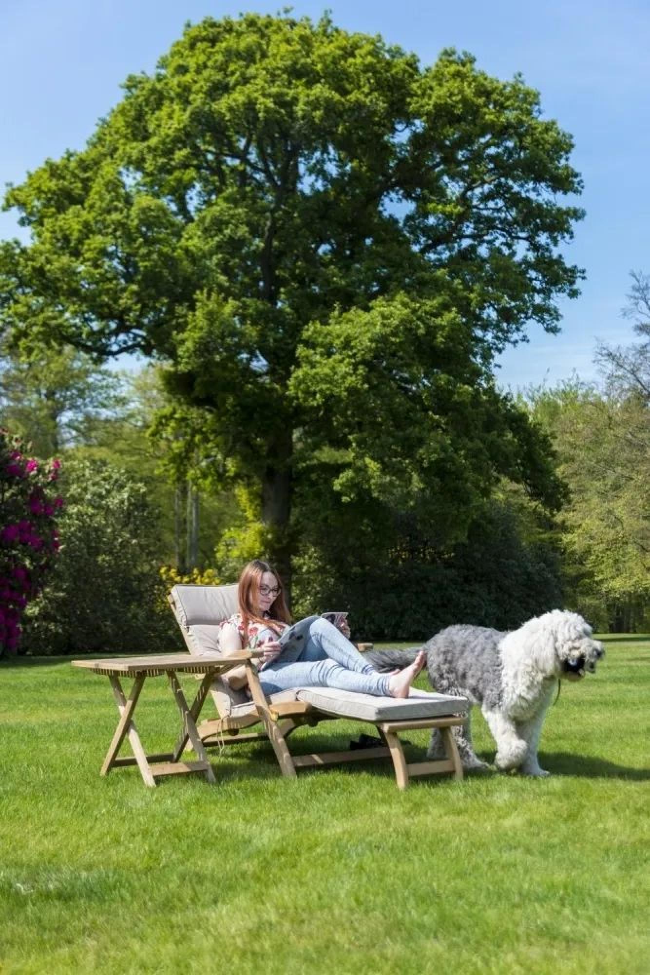 Roble Wood Garden Steamer Chair