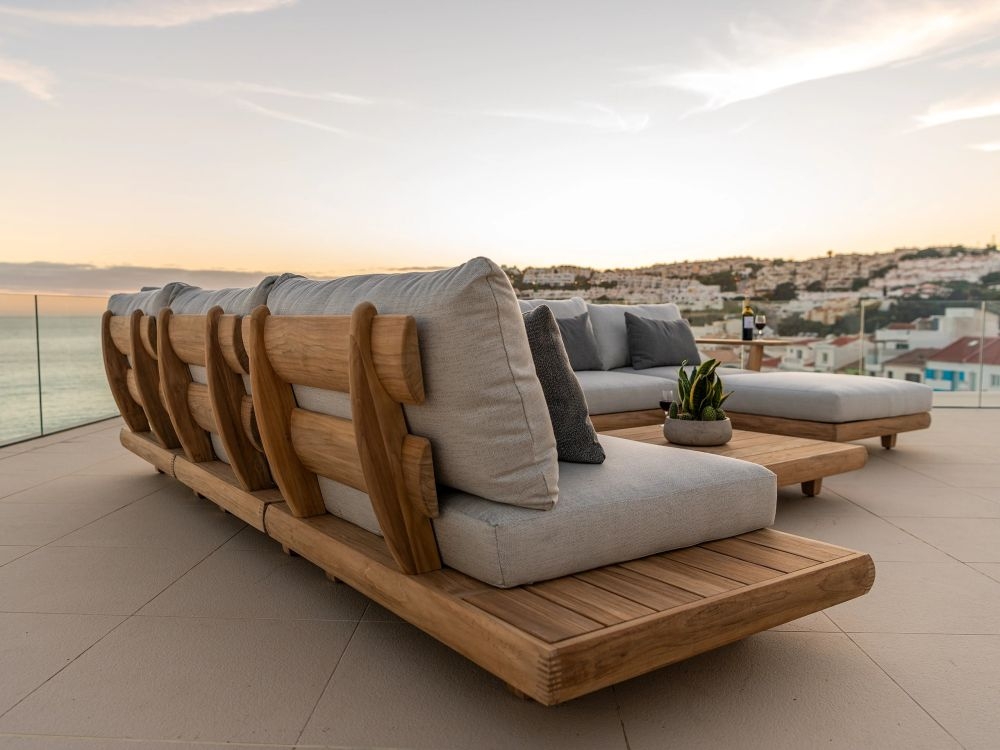 Sorrento Garden Corner Module - Teak Wood