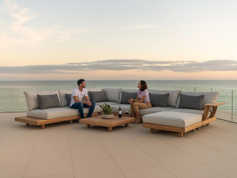 Sorrento Garden Mid Module - Teak Wood