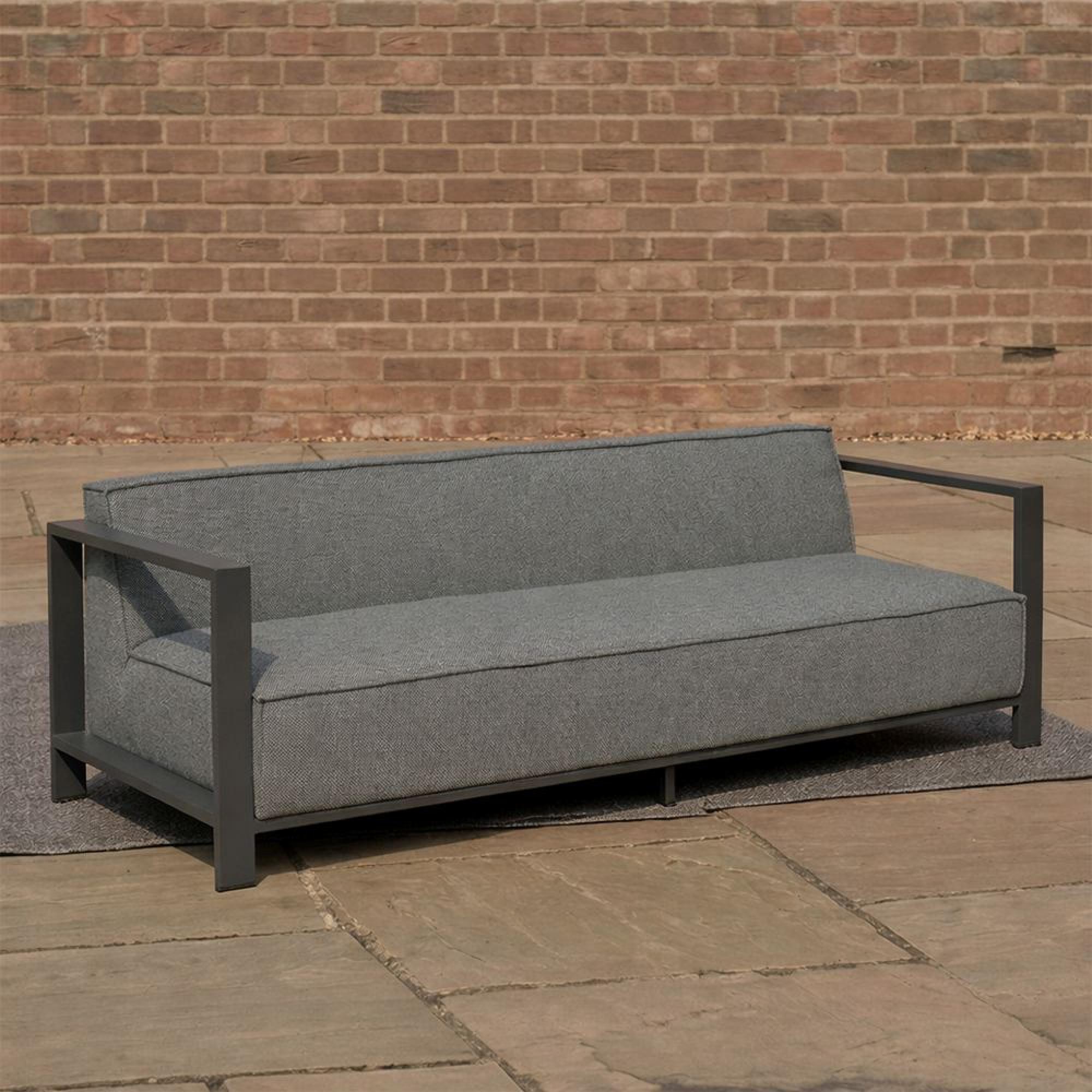 Ibiza Garden Sofa - 3 Seater - Zinc Grey