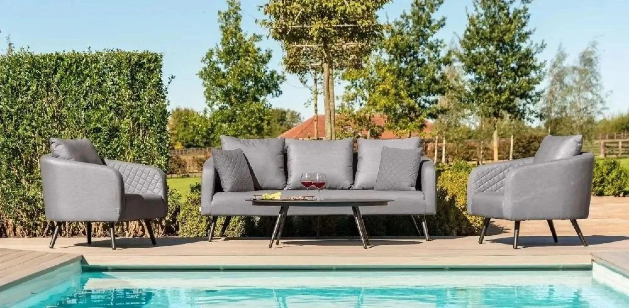 Ambition Garden Sofa Set - 3 Seater - Flanelle