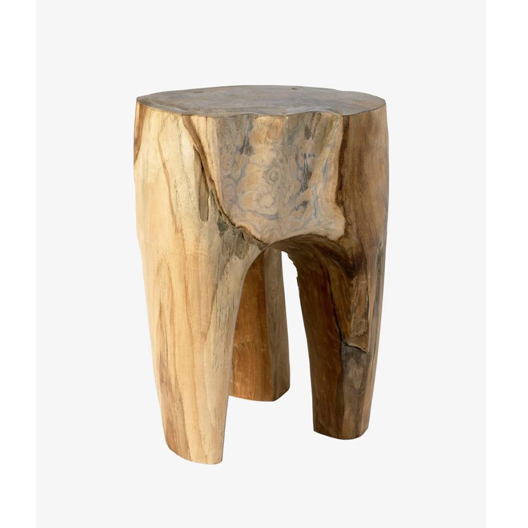 Teak Stool - Natural